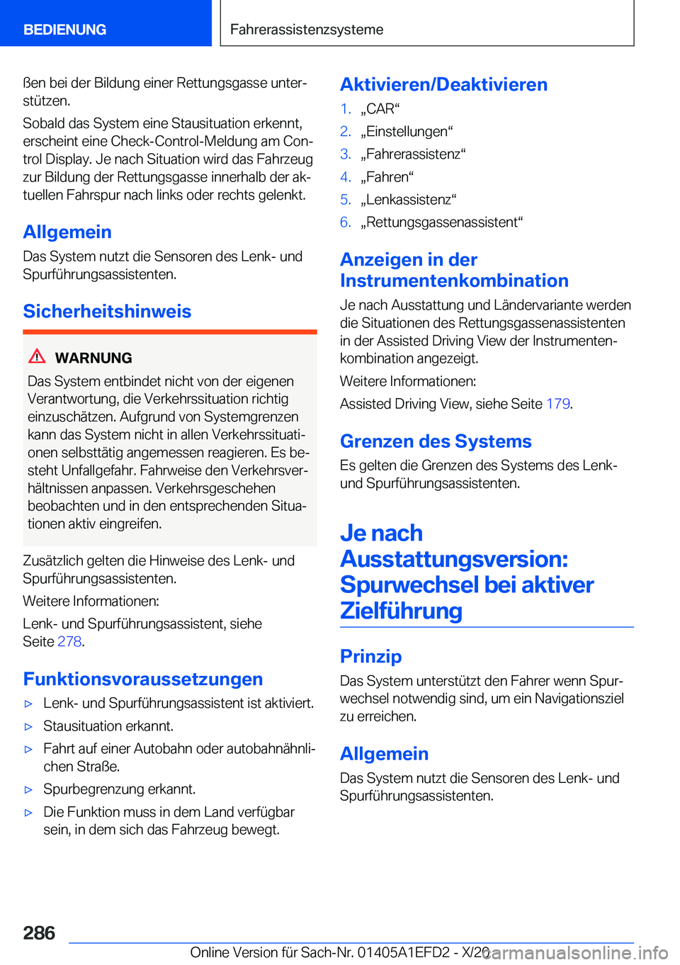 BMW X7 2021  Betriebsanleitungen (in German) �