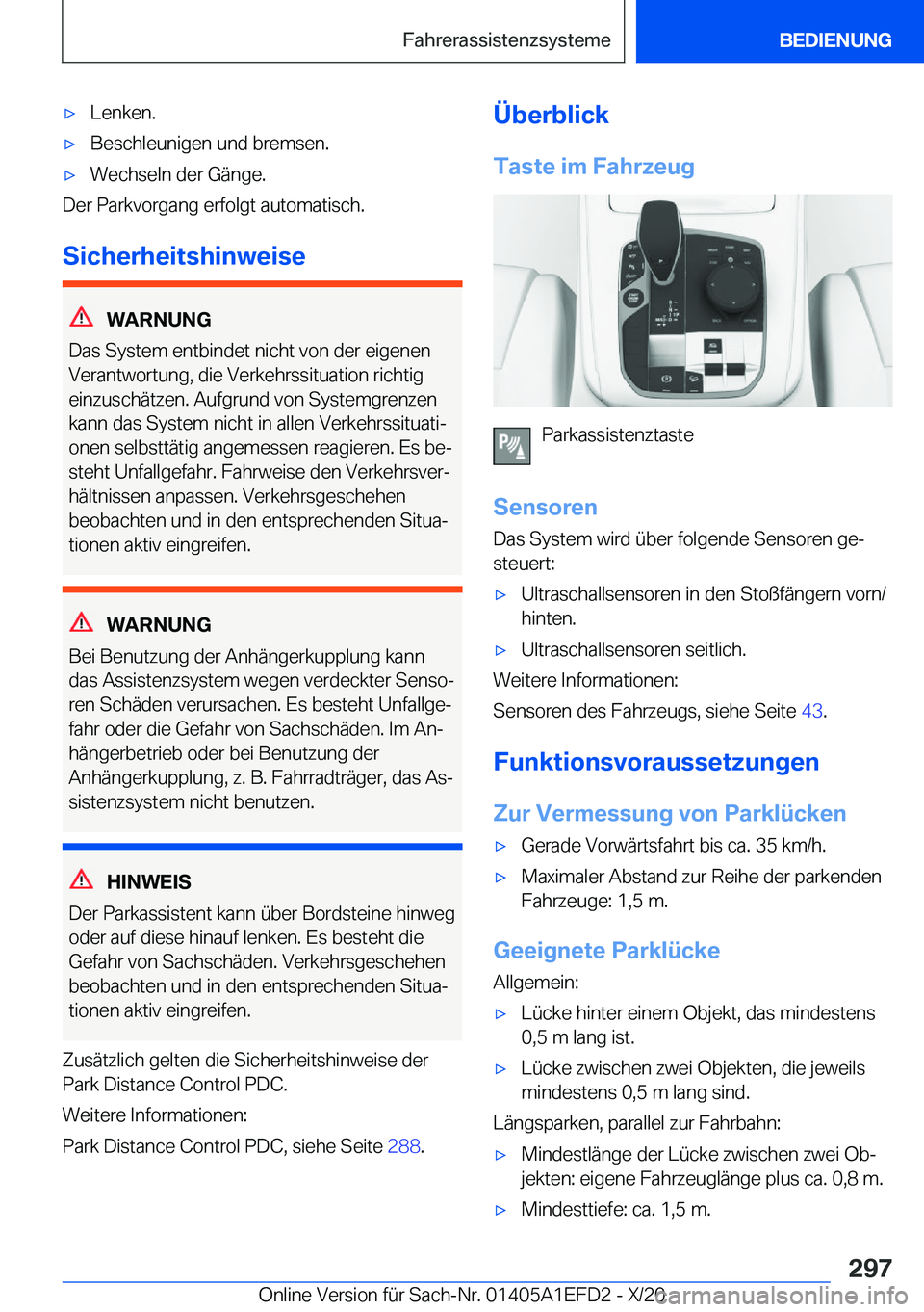 BMW X7 2021  Betriebsanleitungen (in German) x�L�e�n�k�e�n�.x�B�e�s�c�h�l�e�u�n�i�g�e�n��u�n�d��b�r�e�m�s�e�n�.x�W�e�c�h�s�e�l�n��d�e�r��G�