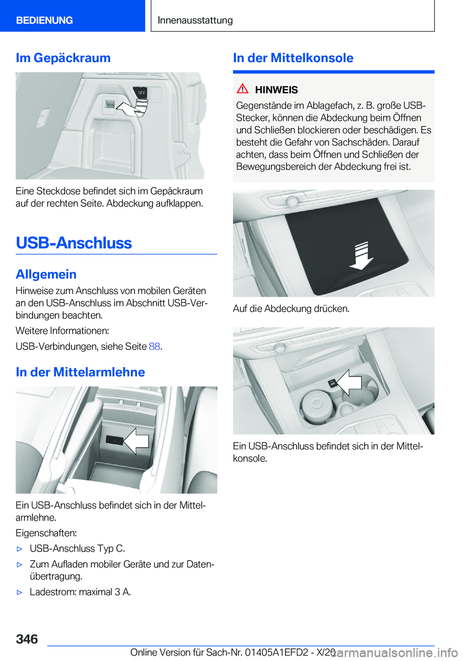 BMW X7 2021  Betriebsanleitungen (in German) �I�m��G�e�p�