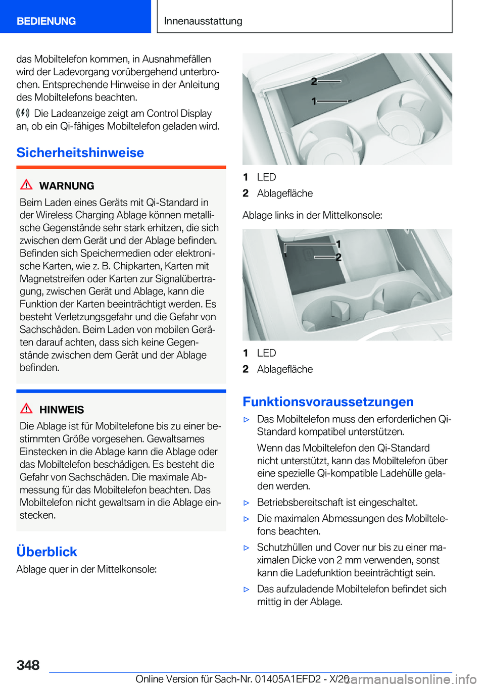 BMW X7 2021  Betriebsanleitungen (in German) �d�a�s��M�o�b�i�l�t�e�l�e�f�o�n��k�o�m�m�e�n�,��i�n��A�u�s�n�a�h�m�e�f�