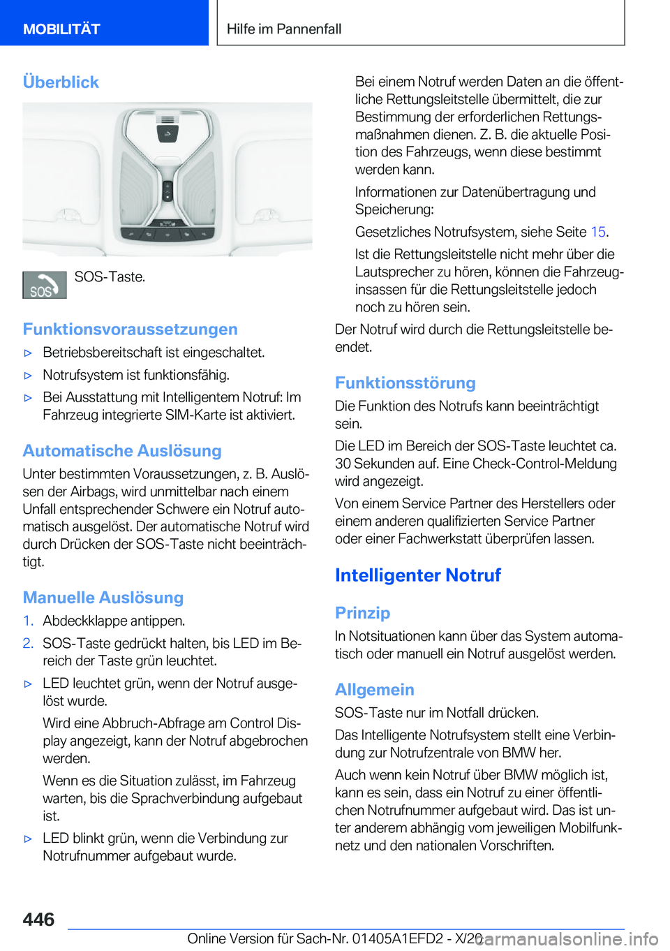 BMW X7 2021  Betriebsanleitungen (in German) �