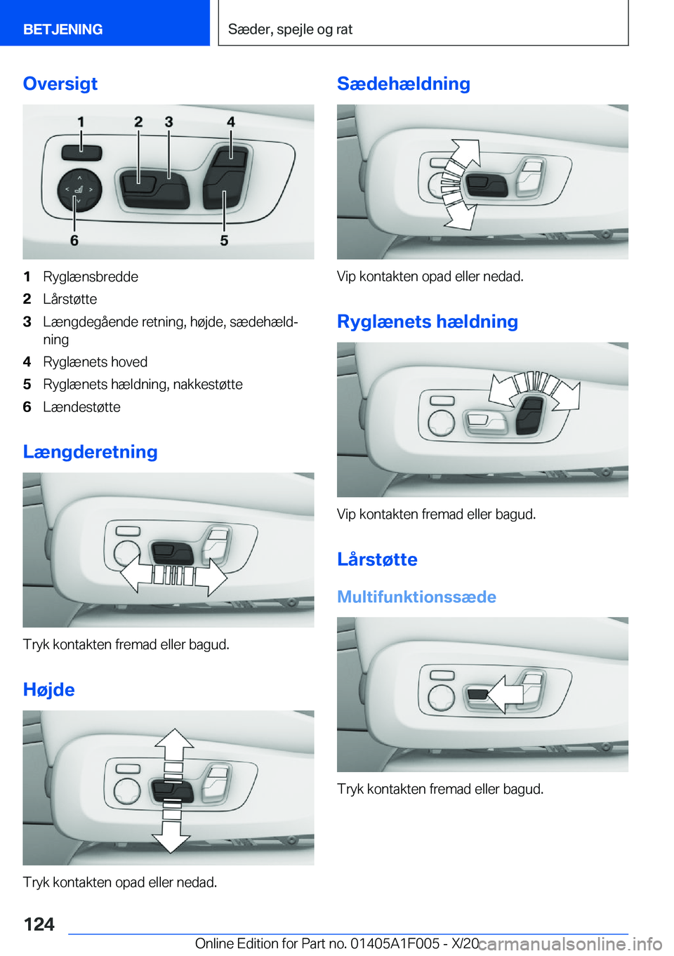 BMW X7 2021  InstruktionsbØger (in Danish) �O�v�e�r�s�i�g�t�1�R�y�g�l�æ�n�s�b�r�e�d�d�e�2�L�å�r�s�t�