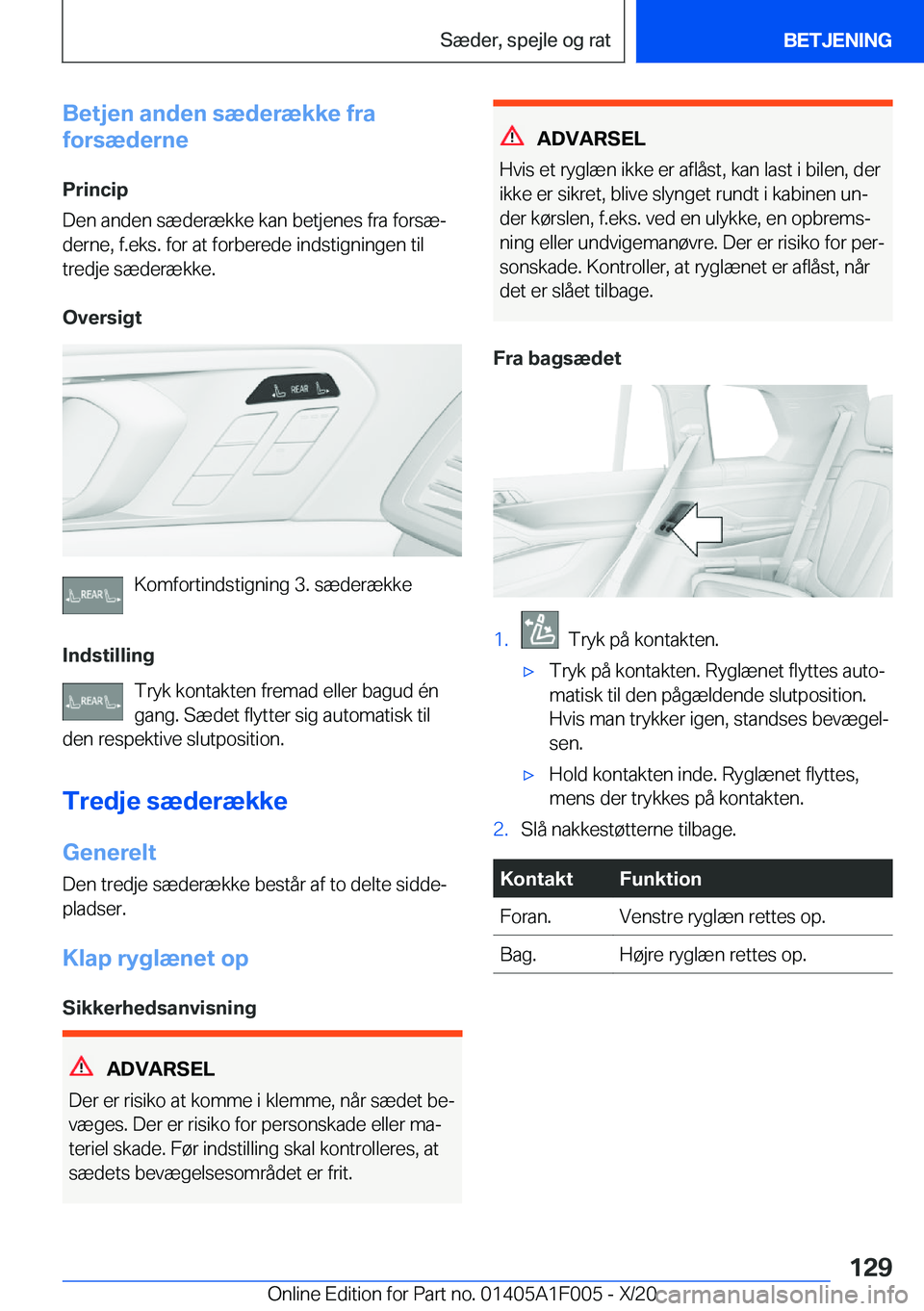 BMW X7 2021  InstruktionsbØger (in Danish) �B�e�t�j�e�n��a�n�d�e�n��s�æ�d�e�r�æ�k�k�e��f�r�a
�f�o�r�s�æ�d�e�r�n�e
�P�r�i�n�c�i�p
�D�e�n��a�n�d�e�n��s�æ�d�e�r�æ�k�k�e��k�a�n��b�e�t�j�e�n�e�s��f�r�a��f�o�r�s�æj �d�e�r�n�e�,��f�.