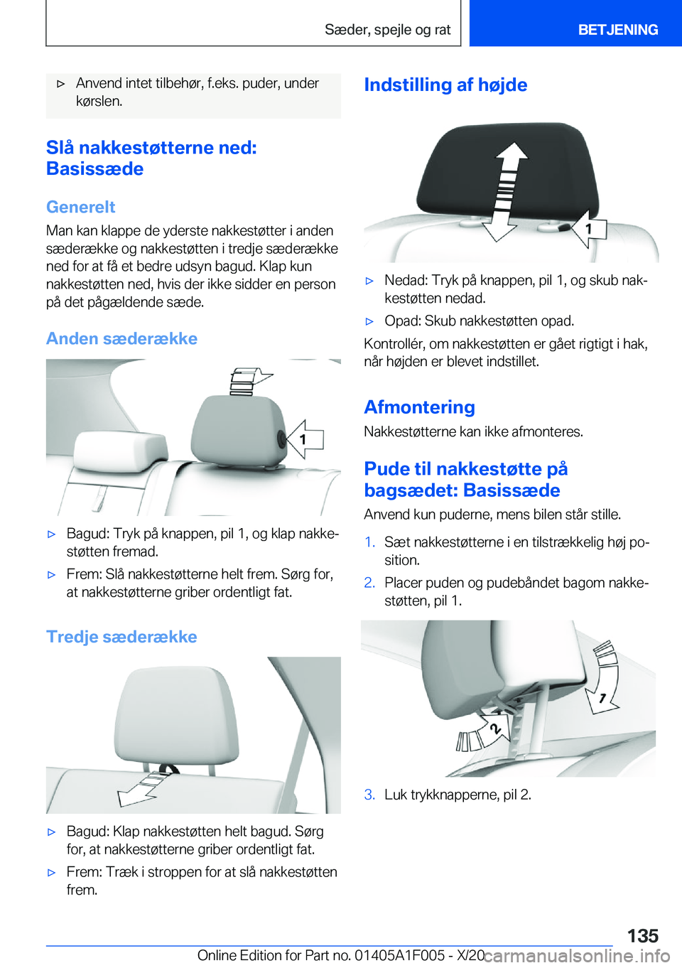 BMW X7 2021  InstruktionsbØger (in Danish) 'x�A�n�v�e�n�d��i�n�t�e�t��t�i�l�b�e�h�