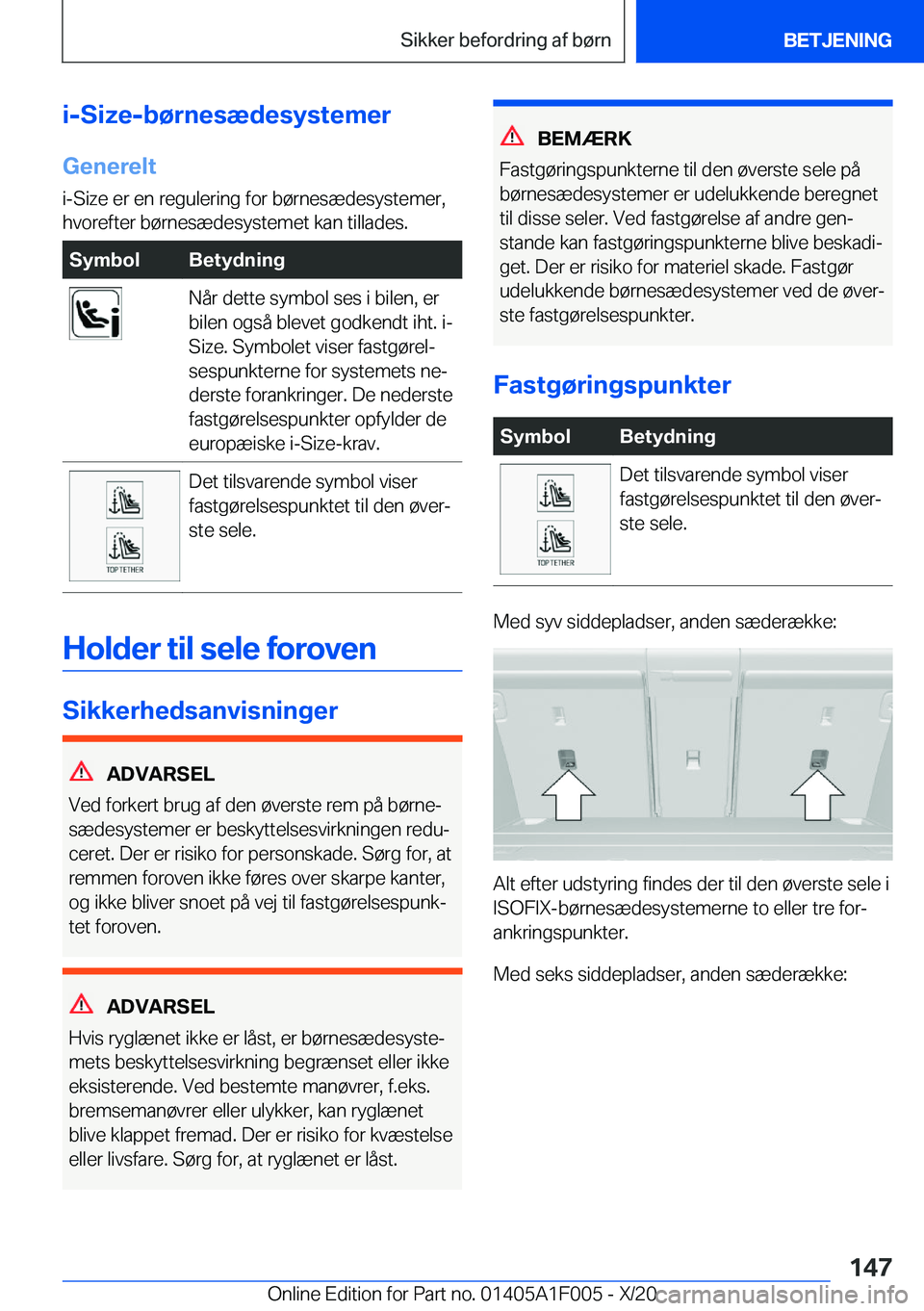 BMW X7 2021  InstruktionsbØger (in Danish) �i�-�S�i�z�e�-�b�