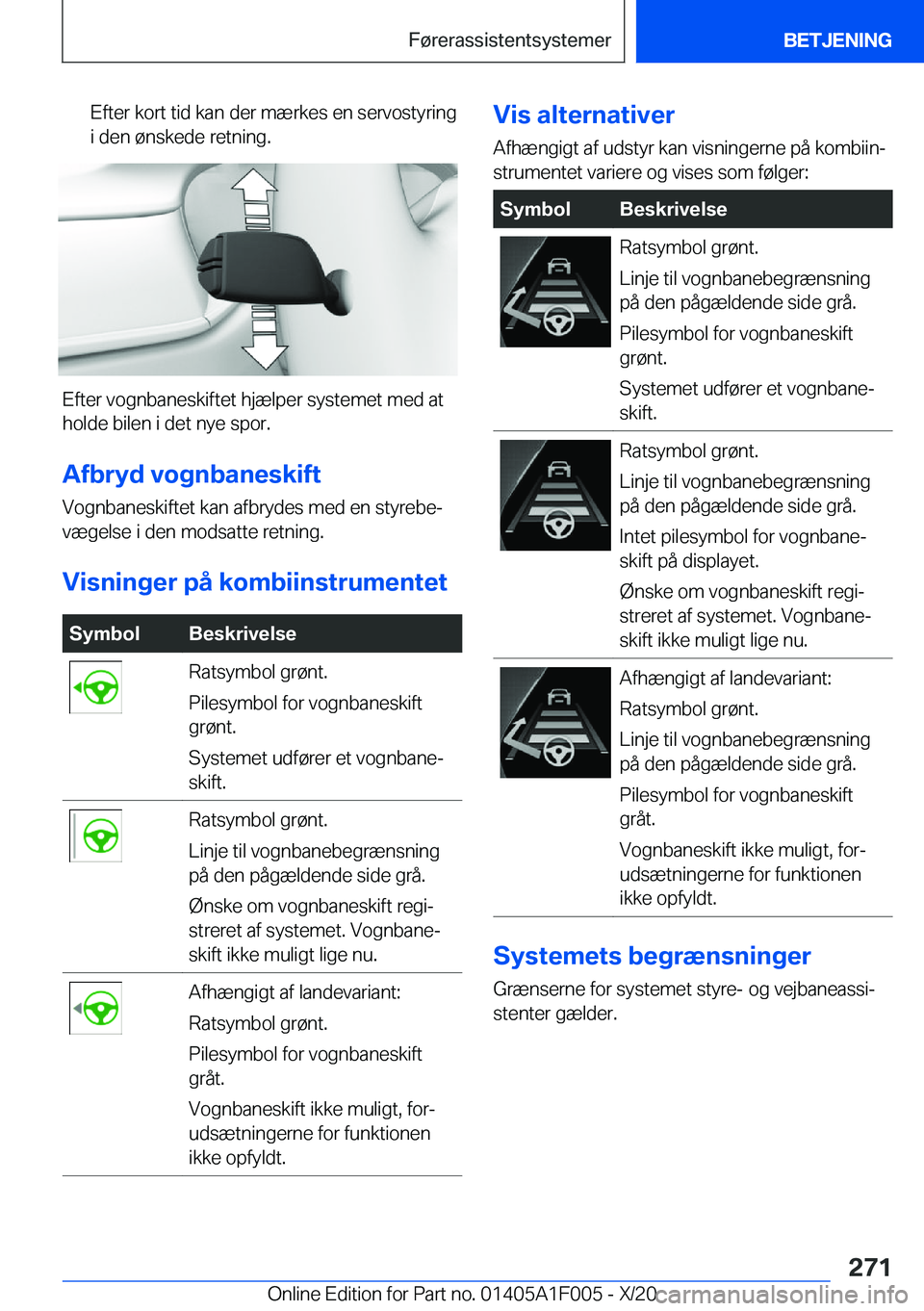 BMW X7 2021  InstruktionsbØger (in Danish) �E�f�t�e�r��k�o�r�t��t�i�d��k�a�n��d�e�r��m�æ�r�k�e�s��e�n��s�e�r�v�o�s�t�y�r�i�n�g�i��d�e�n��