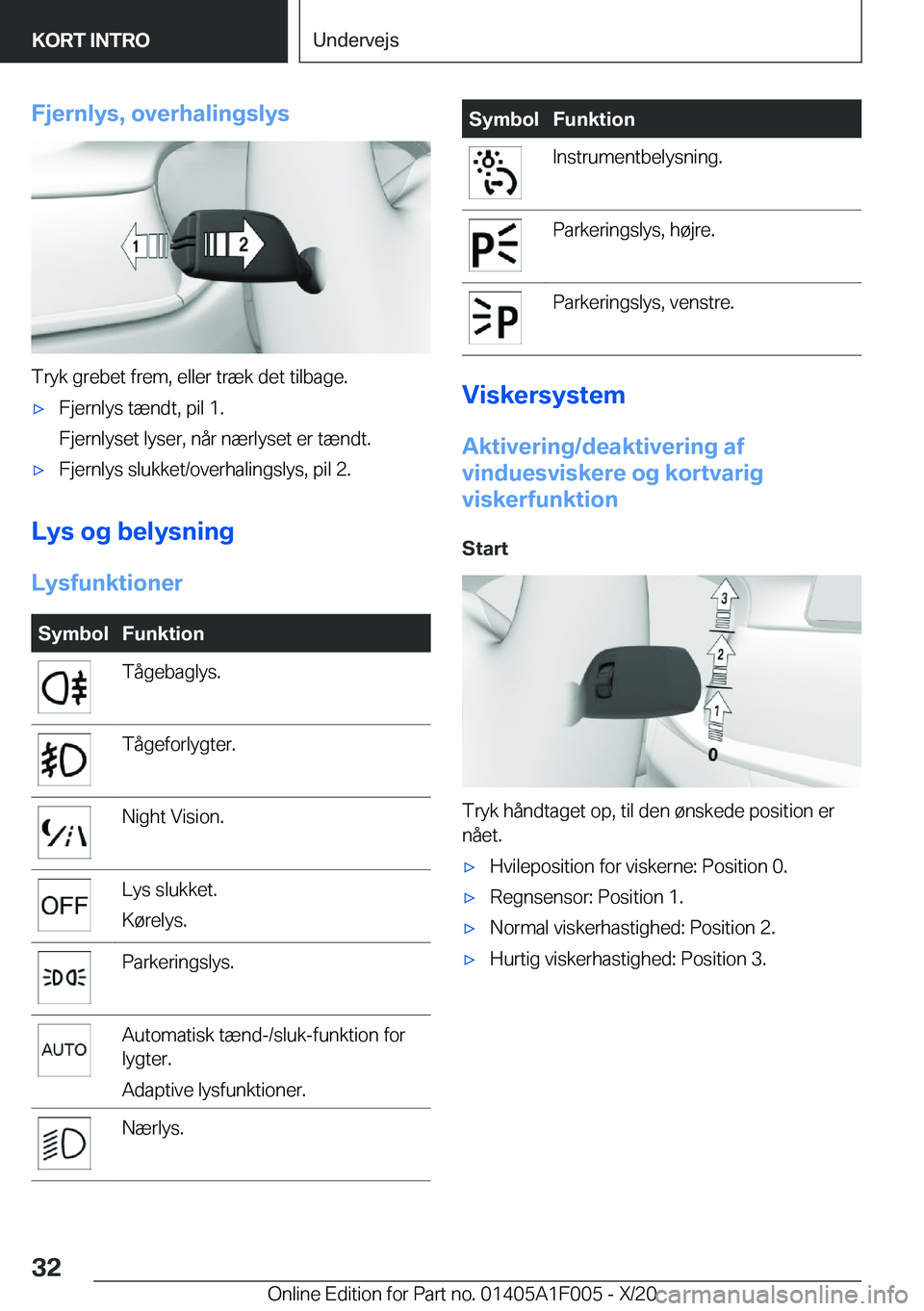 BMW X7 2021  InstruktionsbØger (in Danish) �F�j�e�r�n�l�y�s�,��o�v�e�r�h�a�l�i�n�g�s�l�y�s
�T�r�y�k��g�r�e�b�e�t��f�r�e�m�,��e�l�l�e�r��t�r�æ�k��d�e�t��t�i�l�b�a�g�e�.
'x�F�j�e�r�n�l�y�s��t�æ�n�d�t�,��p�i�l��1�.
�F�j�e�r�n�l�y�