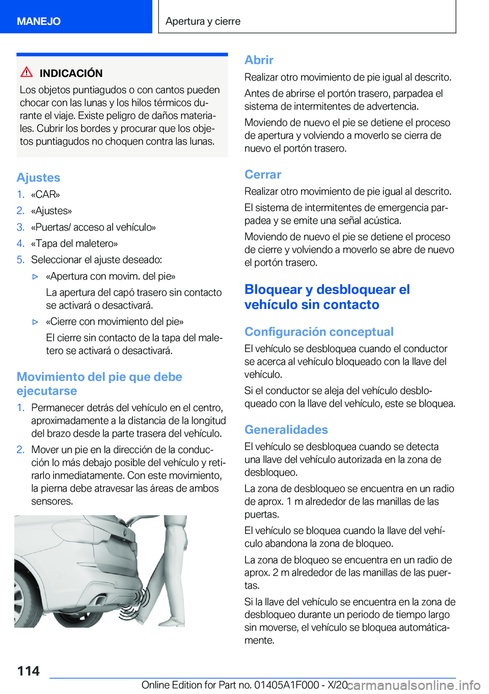 BMW X7 2021  Manuales de Empleo (in Spanish) �I�N�D�I�C�A�C�I�