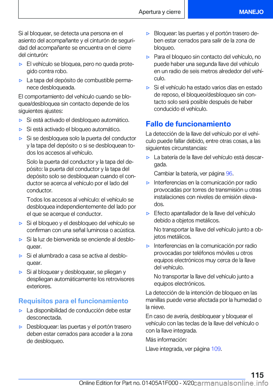 BMW X7 2021  Manuales de Empleo (in Spanish) �S�i��a�l��b�l�o�q�u�e�a�r�,��s�e��d�e�t�e�c�t�a��u�n�a��p�e�r�s�o�n�a��e�n��e�l
�a�s�i�e�n�t�o��d�e�l��a�c�o�m�p�a�