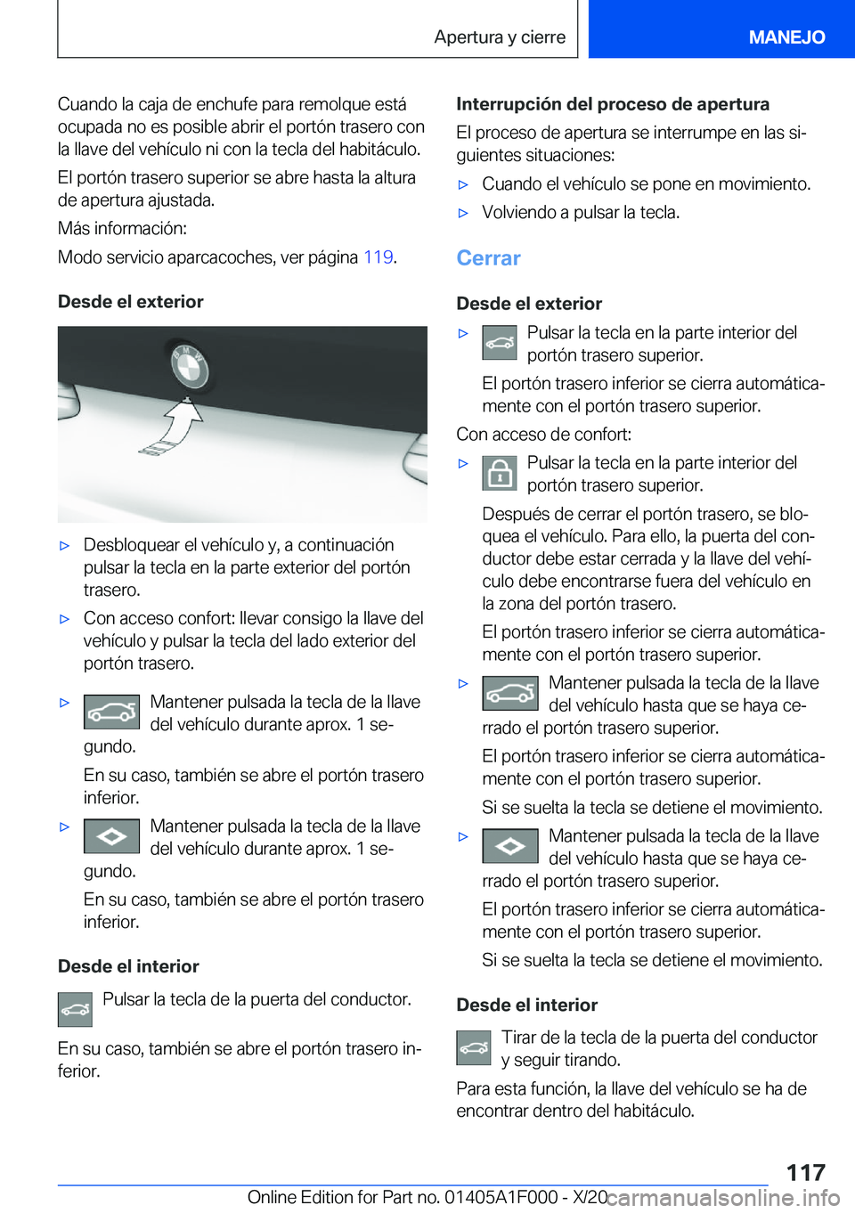 BMW X7 2021  Manuales de Empleo (in Spanish) �C�u�a�n�d�o��l�a��c�a�j�a��d�e��e�n�c�h�u�f�e��p�a�r�a��r�e�m�o�l�q�u�e��e�s�t�