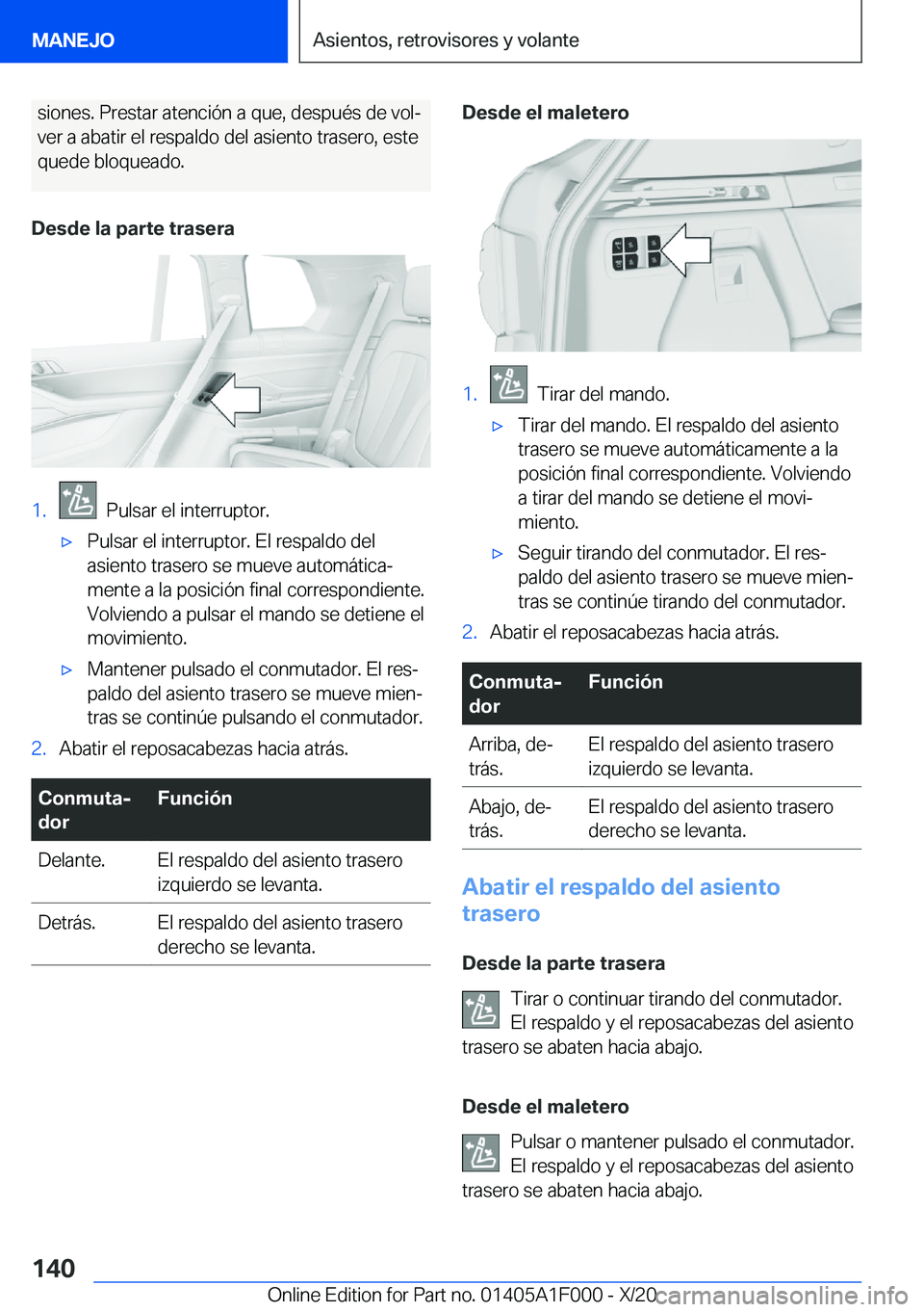 BMW X7 2021  Manuales de Empleo (in Spanish) �s�i�o�n�e�s�.��P�r�e�s�t�a�r��a�t�e�n�c�i�