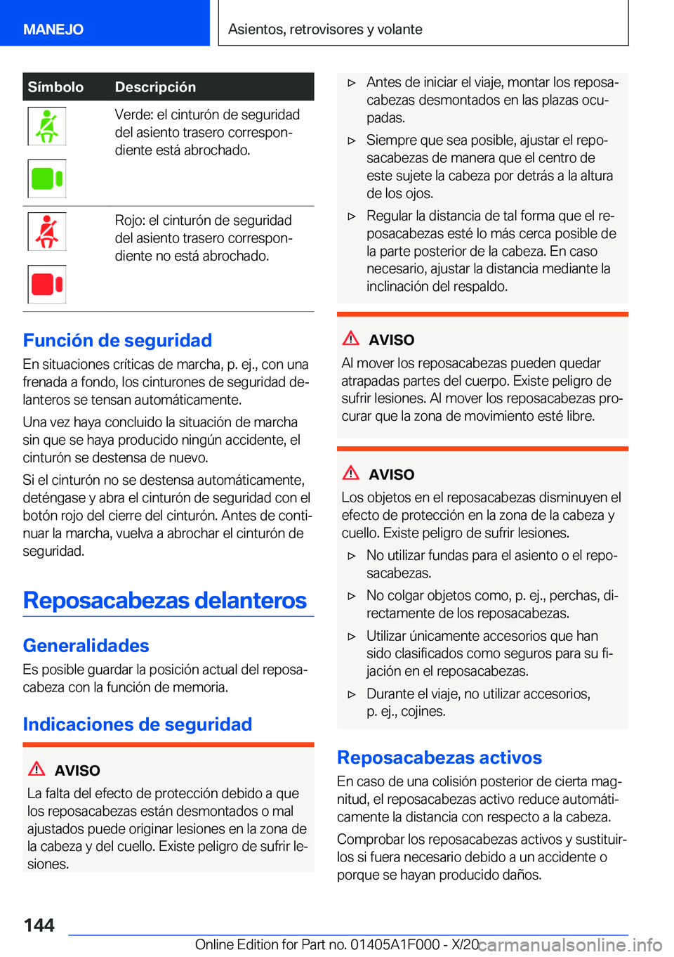 BMW X7 2021  Manuales de Empleo (in Spanish) �S�