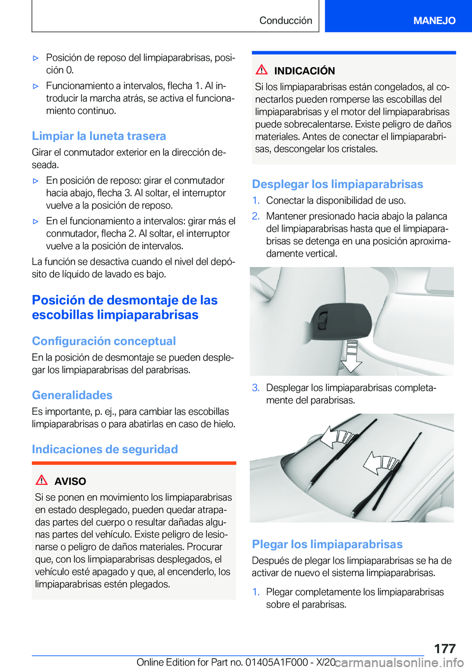 BMW X7 2021  Manuales de Empleo (in Spanish) x�P�o�s�i�c�i�