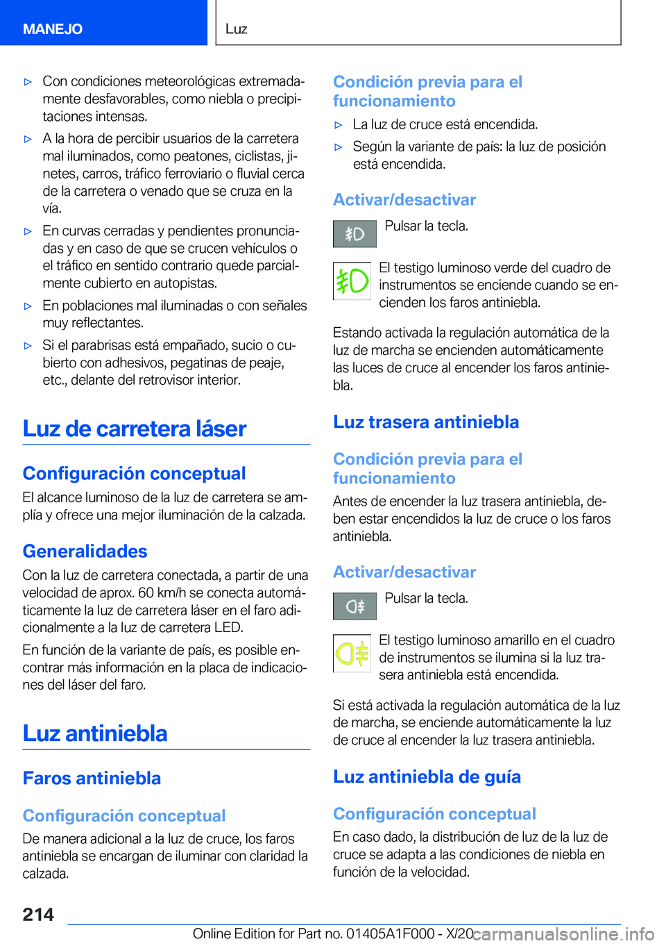 BMW X7 2021  Manuales de Empleo (in Spanish) x�C�o�n��c�o�n�d�i�c�i�o�n�e�s��m�e�t�e�o�r�o�l�