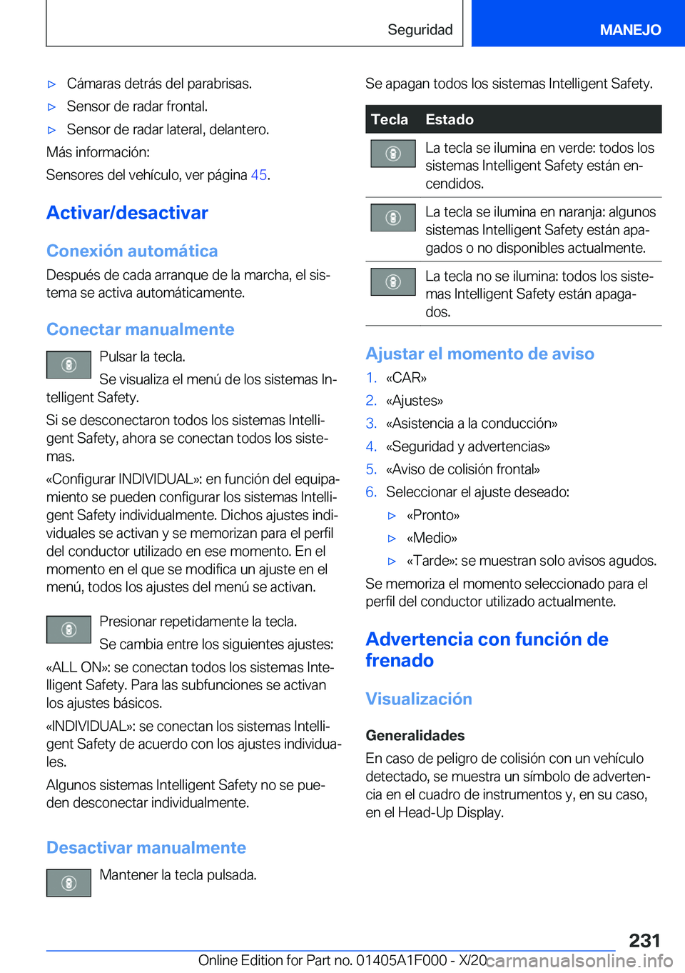 BMW X7 2021  Manuales de Empleo (in Spanish) x�C�