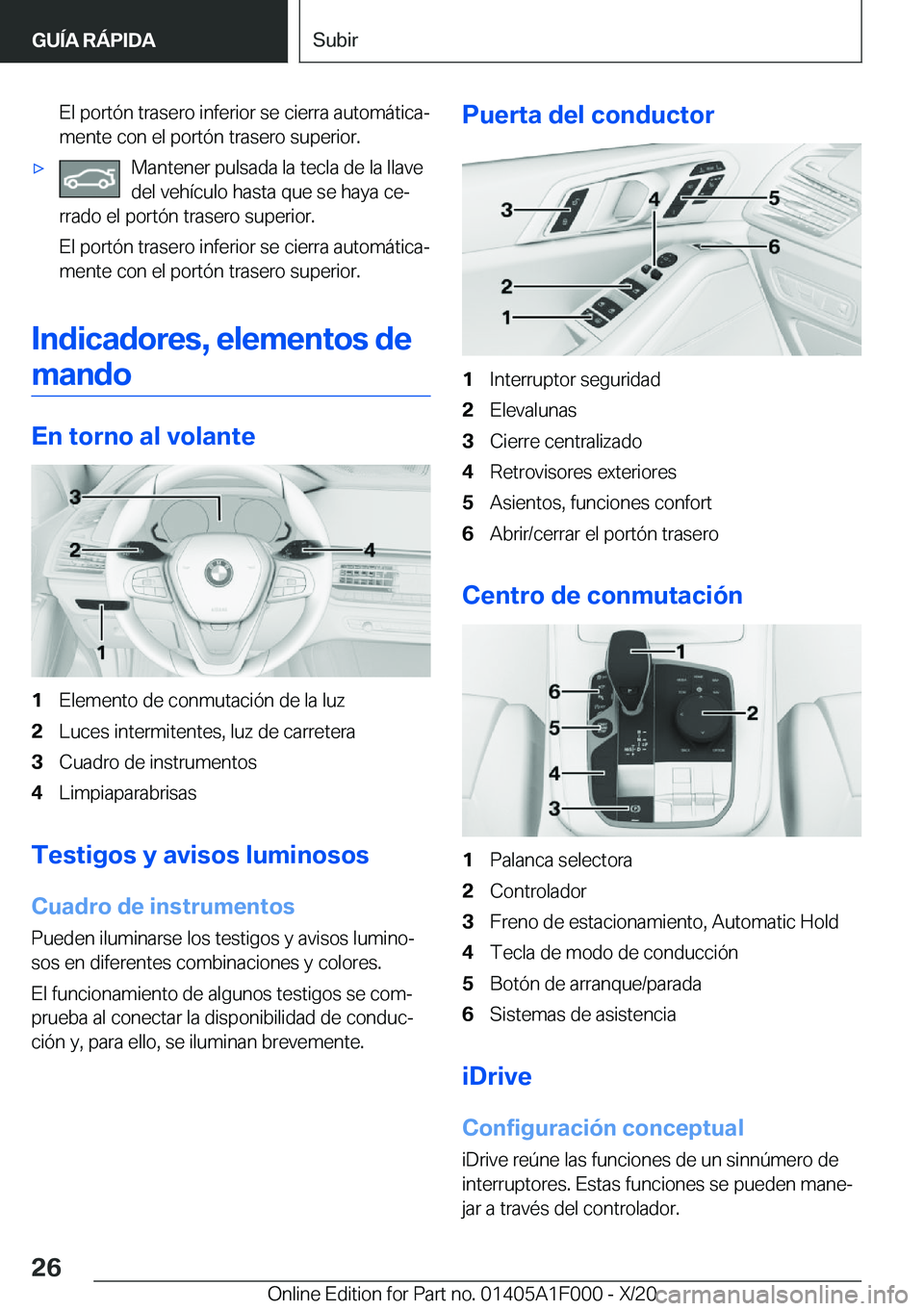 BMW X7 2021  Manuales de Empleo (in Spanish) �E�l��p�o�r�t�