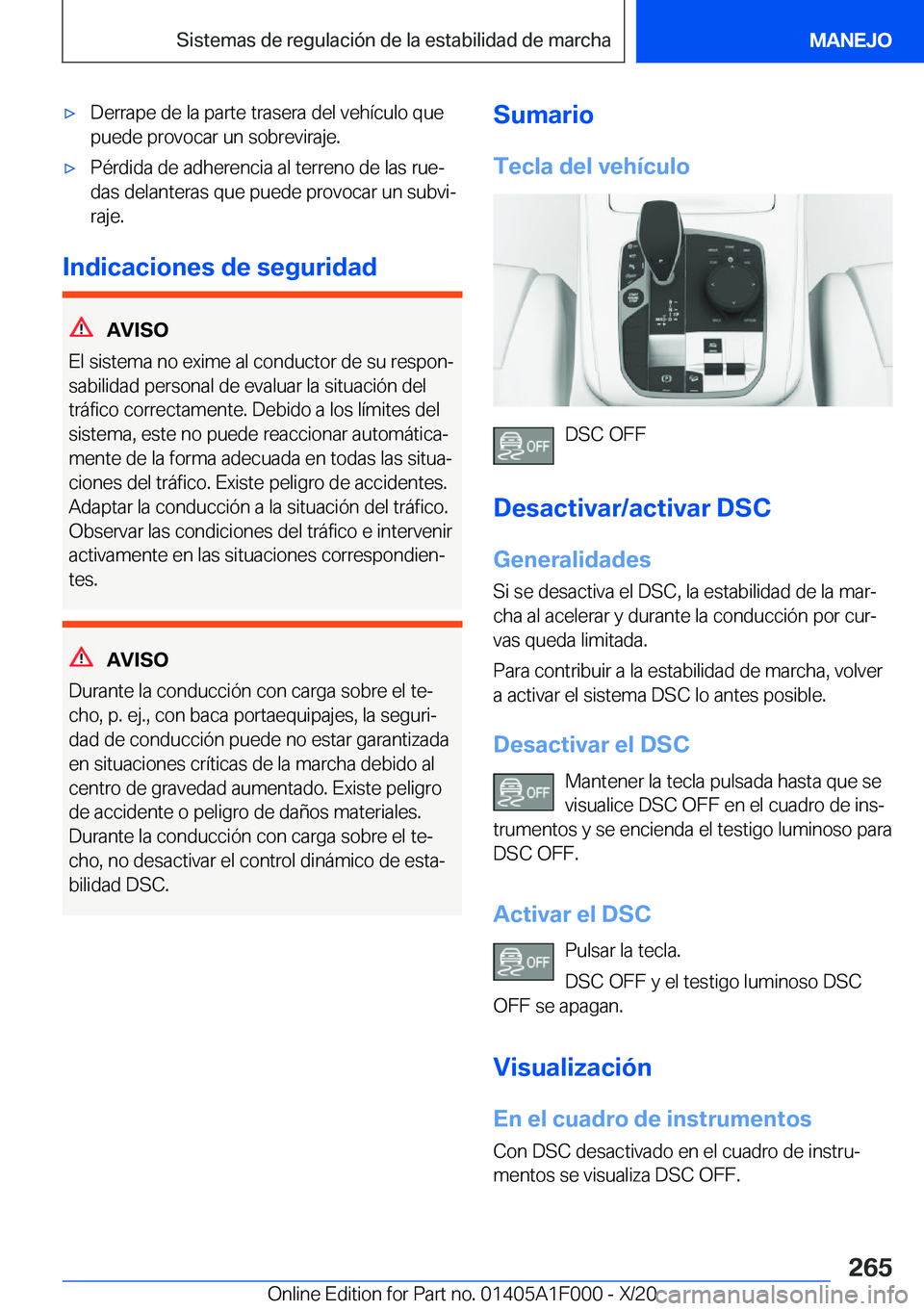BMW X7 2021  Manuales de Empleo (in Spanish) x�D�e�r�r�a�p�e��d�e��l�a��p�a�r�t�e��t�r�a�s�e�r�a��d�e�l��v�e�h�
