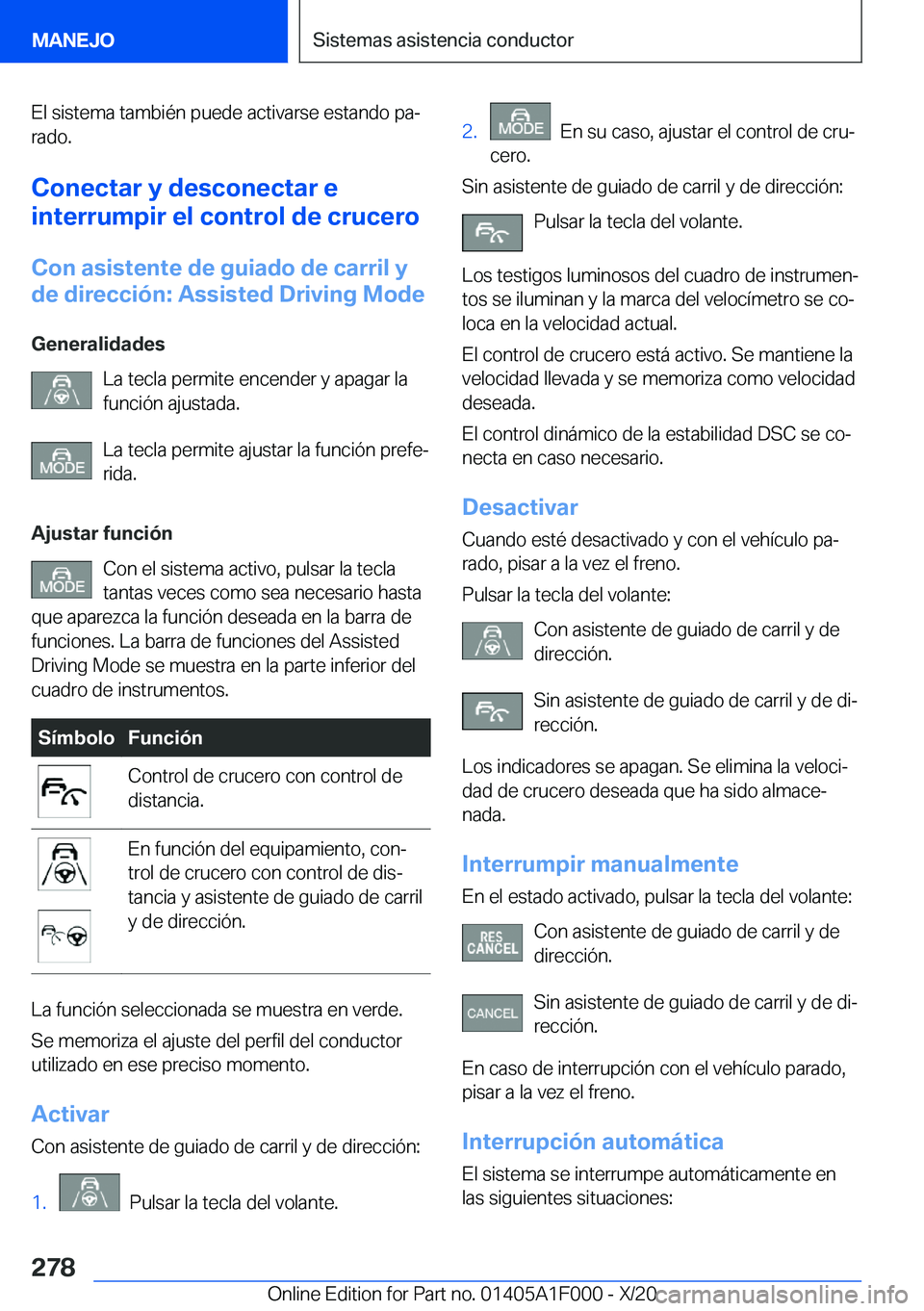 BMW X7 2021  Manuales de Empleo (in Spanish) �E�l��s�i�s�t�e�m�a��t�a�m�b�i�