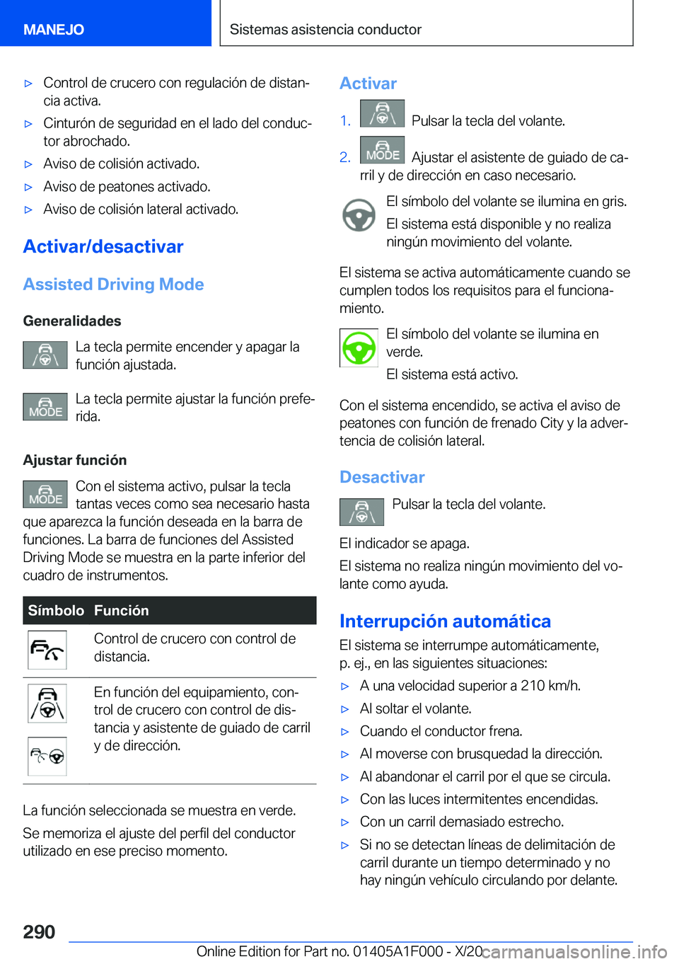 BMW X7 2021  Manuales de Empleo (in Spanish) x�C�o�n�t�r�o�l��d�e��c�r�u�c�e�r�o��c�o�n��r�e�g�u�l�a�c�i�