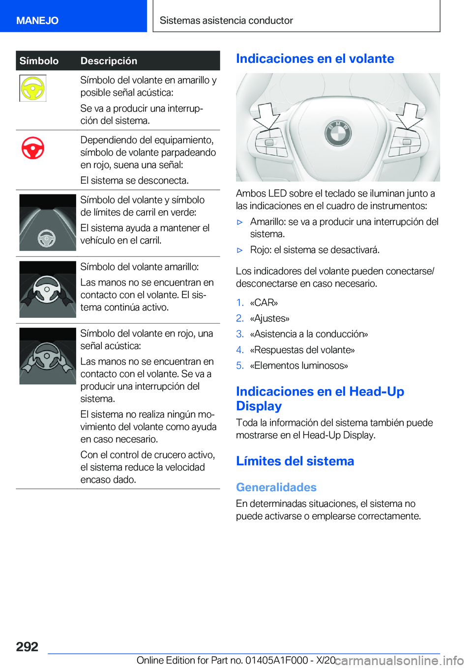 BMW X7 2021  Manuales de Empleo (in Spanish) �S�