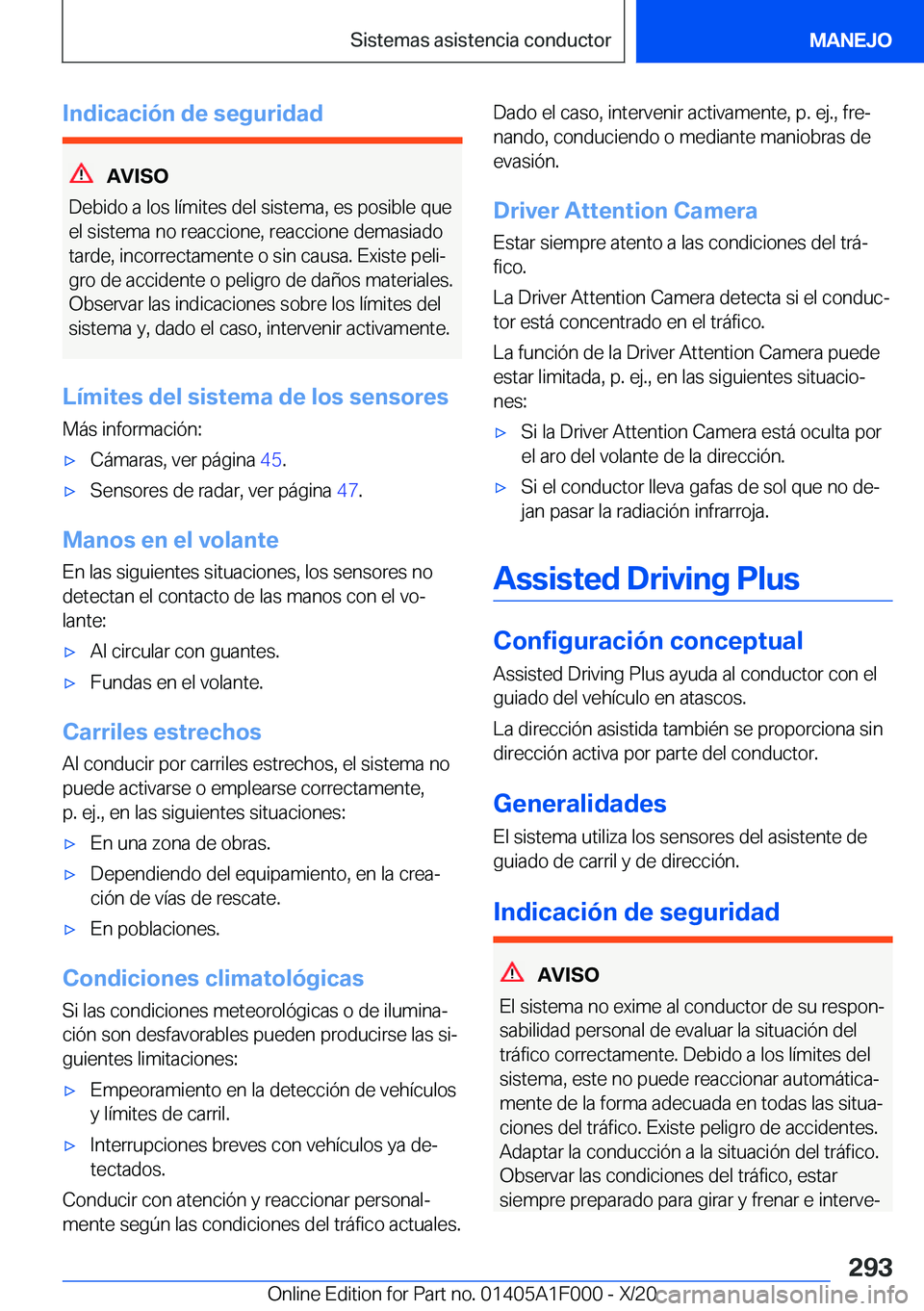 BMW X7 2021  Manuales de Empleo (in Spanish) �I�n�d�i�c�a�c�i�