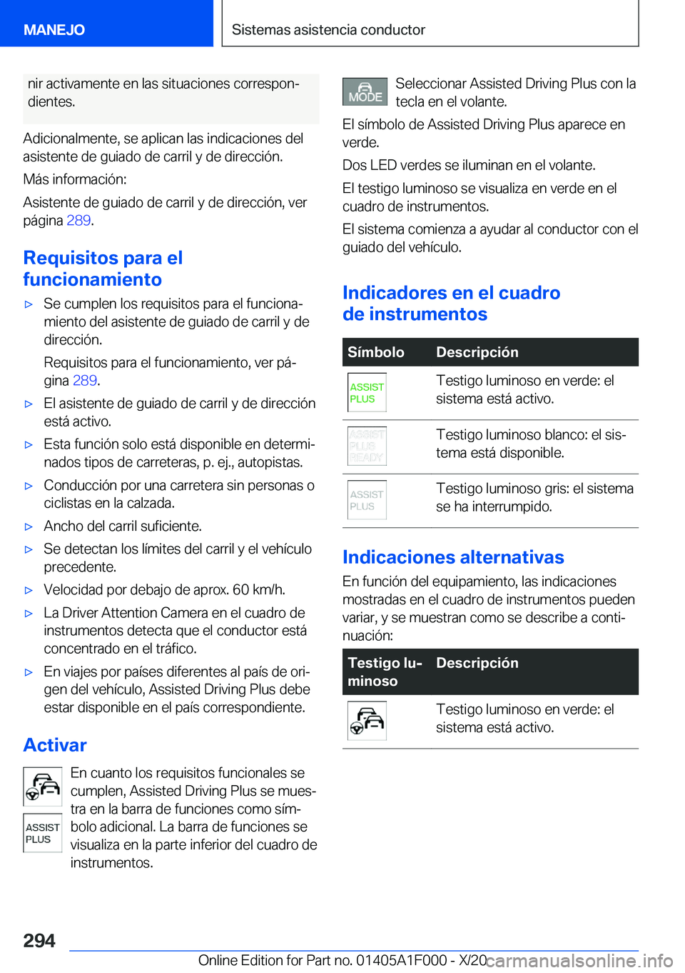 BMW X7 2021  Manuales de Empleo (in Spanish) �n�i�r��a�c�t�i�v�a�m�e�n�t�e��e�n��l�a�s��s�i�t�u�a�c�i�o�n�e�s��c�o�r�r�e�s�p�o�nª�d�i�e�n�t�e�s�.
�A�d�i�c�i�o�n�a�l�m�e�n�t�e�,��s�e��a�p�l�i�c�a�n��l�a�s��i�n�d�i�c�a�c�i�o�n�e�s��d�e