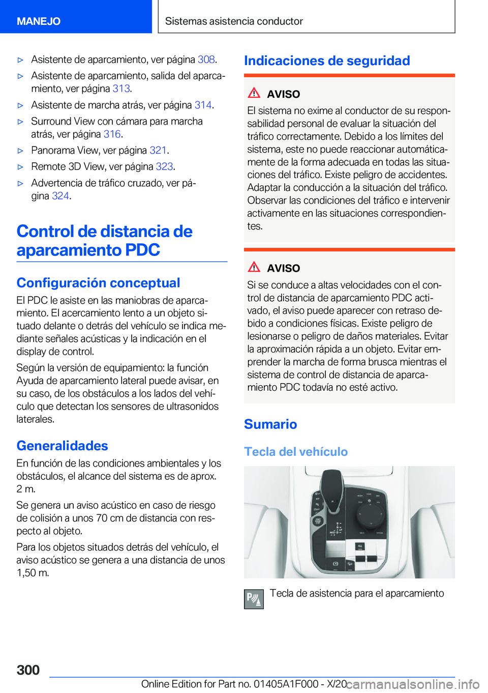 BMW X7 2021  Manuales de Empleo (in Spanish) x�A�s�i�s�t�e�n�t�e��d�e��a�p�a�r�c�a�m�i�e�n�t�o�,��v�e�r��p�