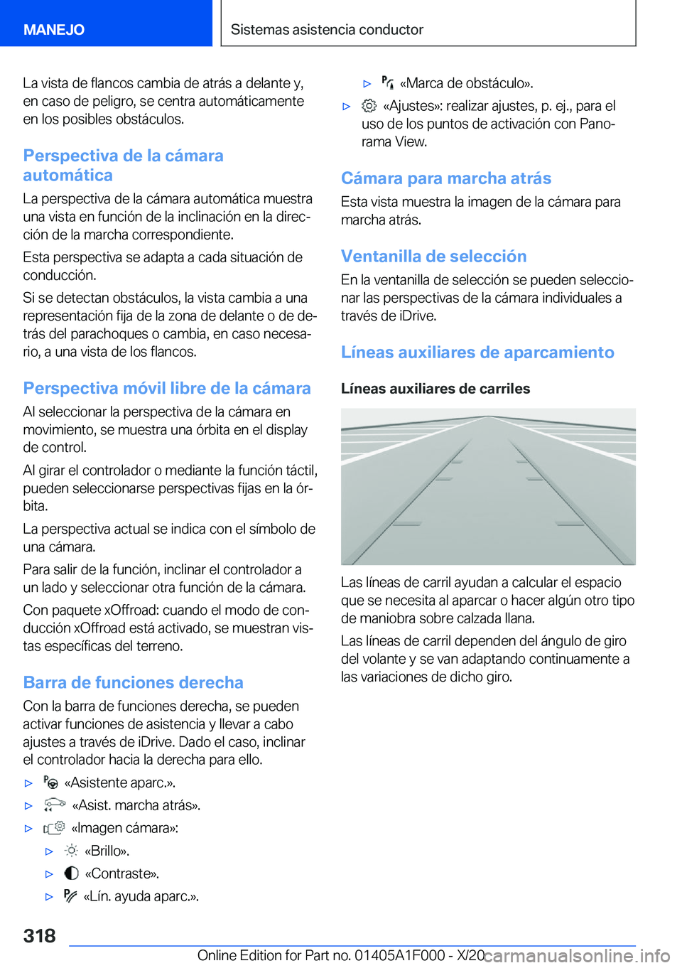 BMW X7 2021  Manuales de Empleo (in Spanish) �L�a��v�i�s�t�a��d�e��f�l�a�n�c�o�s��c�a�m�b�i�a��d�e��a�t�r�