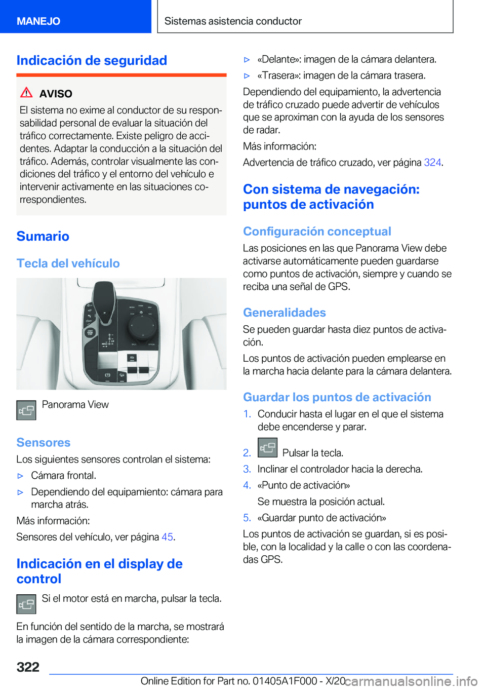 BMW X7 2021  Manuales de Empleo (in Spanish) �I�n�d�i�c�a�c�i�