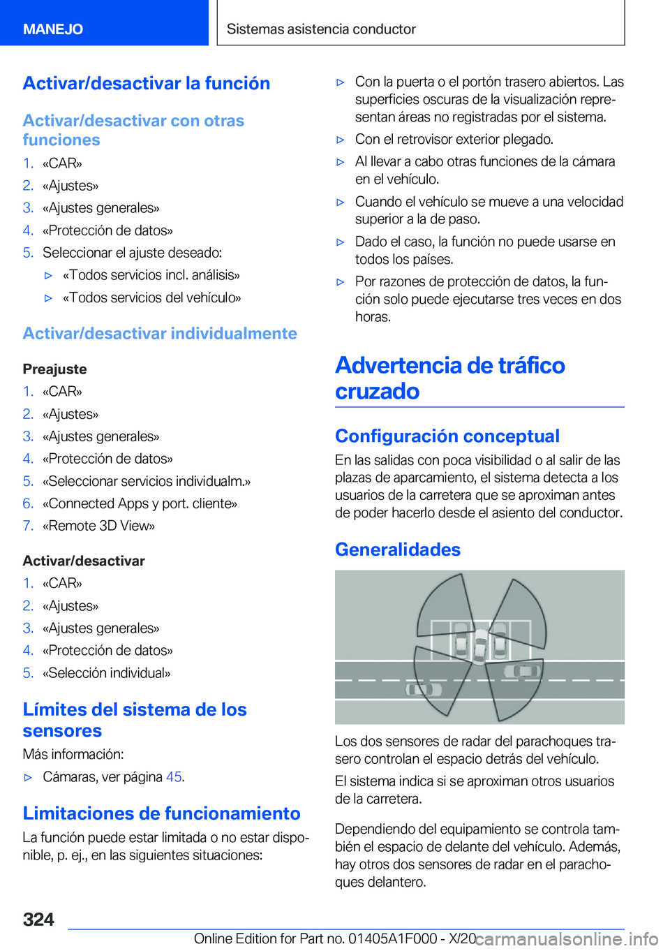 BMW X7 2021  Manuales de Empleo (in Spanish) �A�c�t�i�v�a�r�/�d�e�s�a�c�t�i�v�a�r��l�a��f�u�n�c�i�