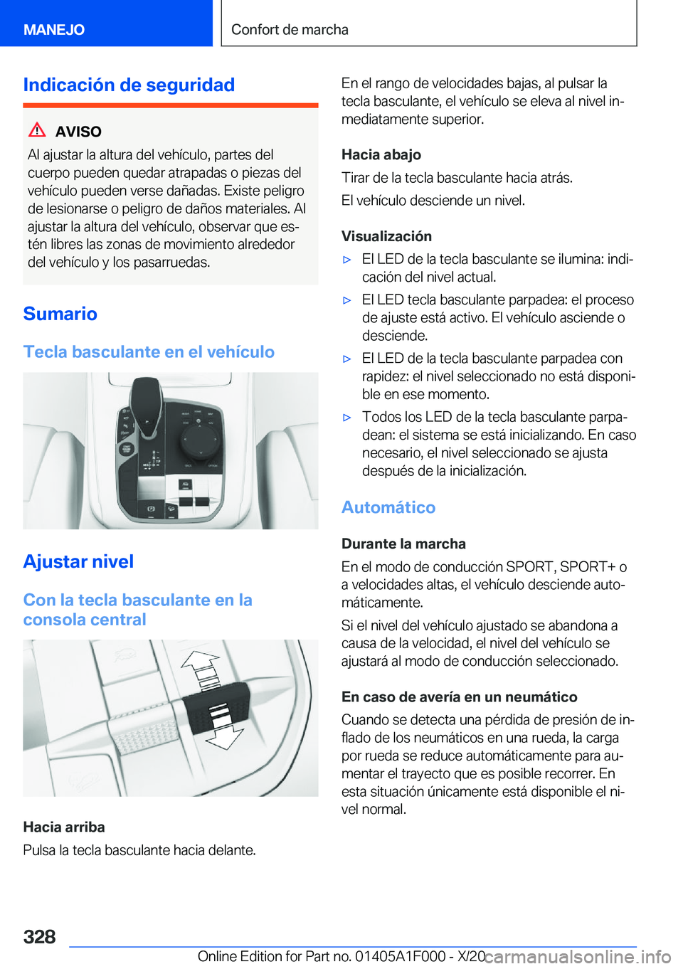 BMW X7 2021  Manuales de Empleo (in Spanish) �I�n�d�i�c�a�c�i�