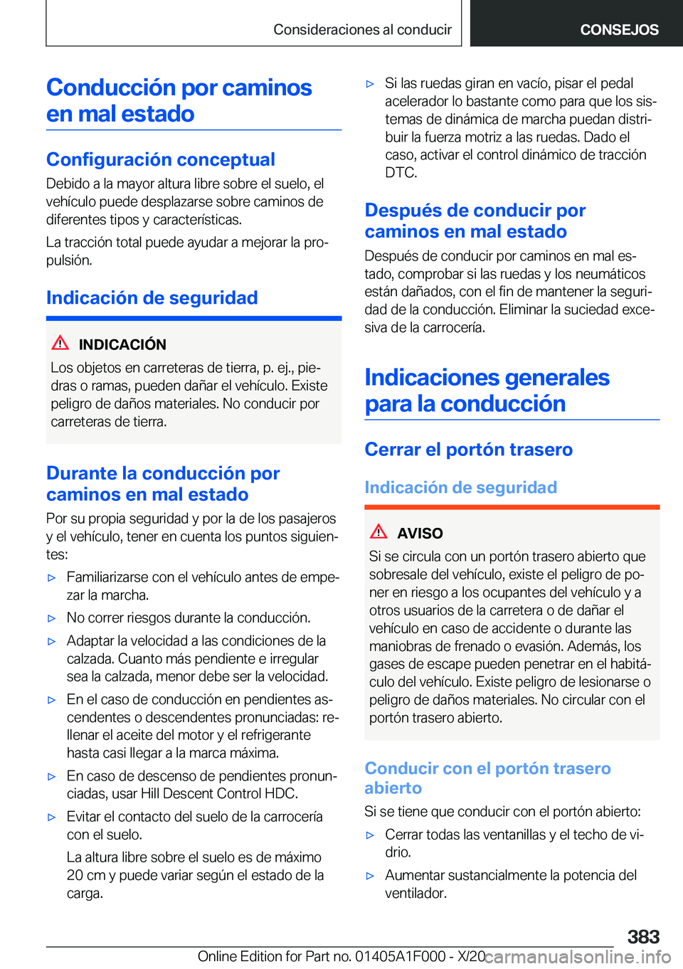 BMW X7 2021  Manuales de Empleo (in Spanish) �C�o�n�d�u�c�c�i�