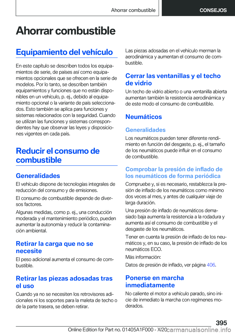 BMW X7 2021  Manuales de Empleo (in Spanish) �A�h�o�r�r�a�r��c�o�m�b�u�s�t�i�b�l�e�E�q�u�i�p�a�m�i�e�n�t�o��d�e�l��v�e�h�