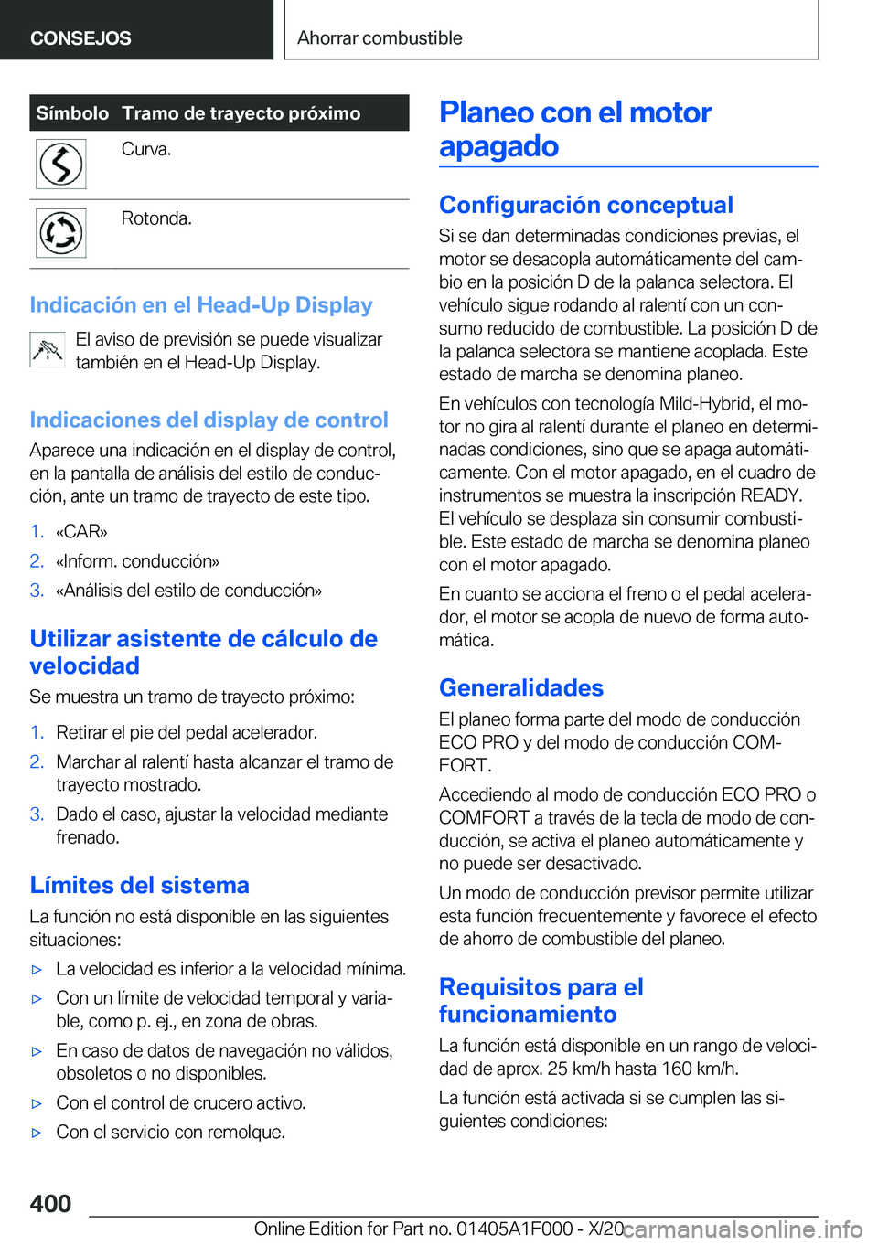 BMW X7 2021  Manuales de Empleo (in Spanish) �S�