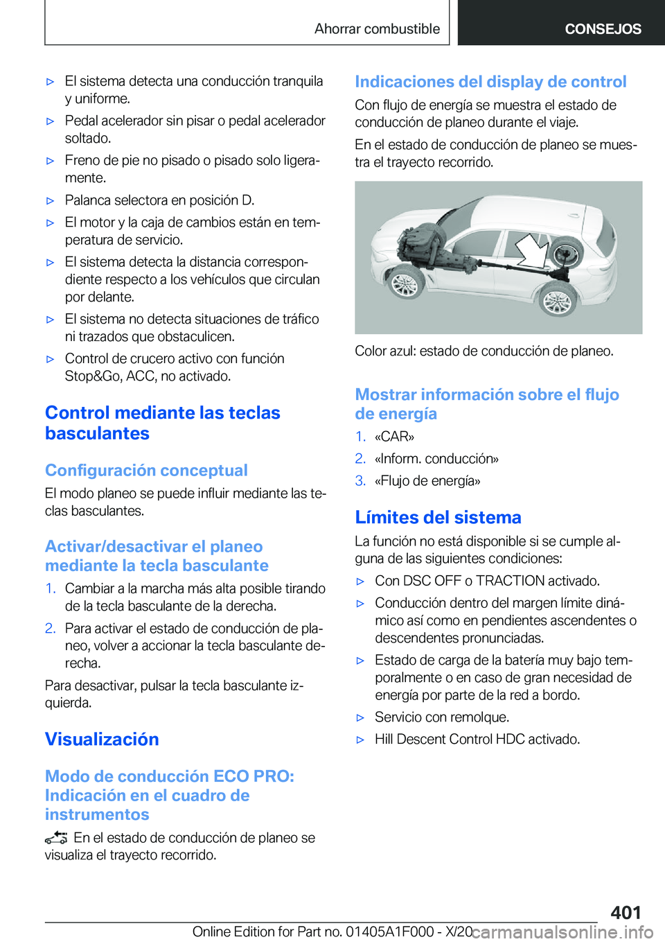BMW X7 2021  Manuales de Empleo (in Spanish) x�E�l��s�i�s�t�e�m�a��d�e�t�e�c�t�a��u�n�a��c�o�n�d�u�c�c�i�