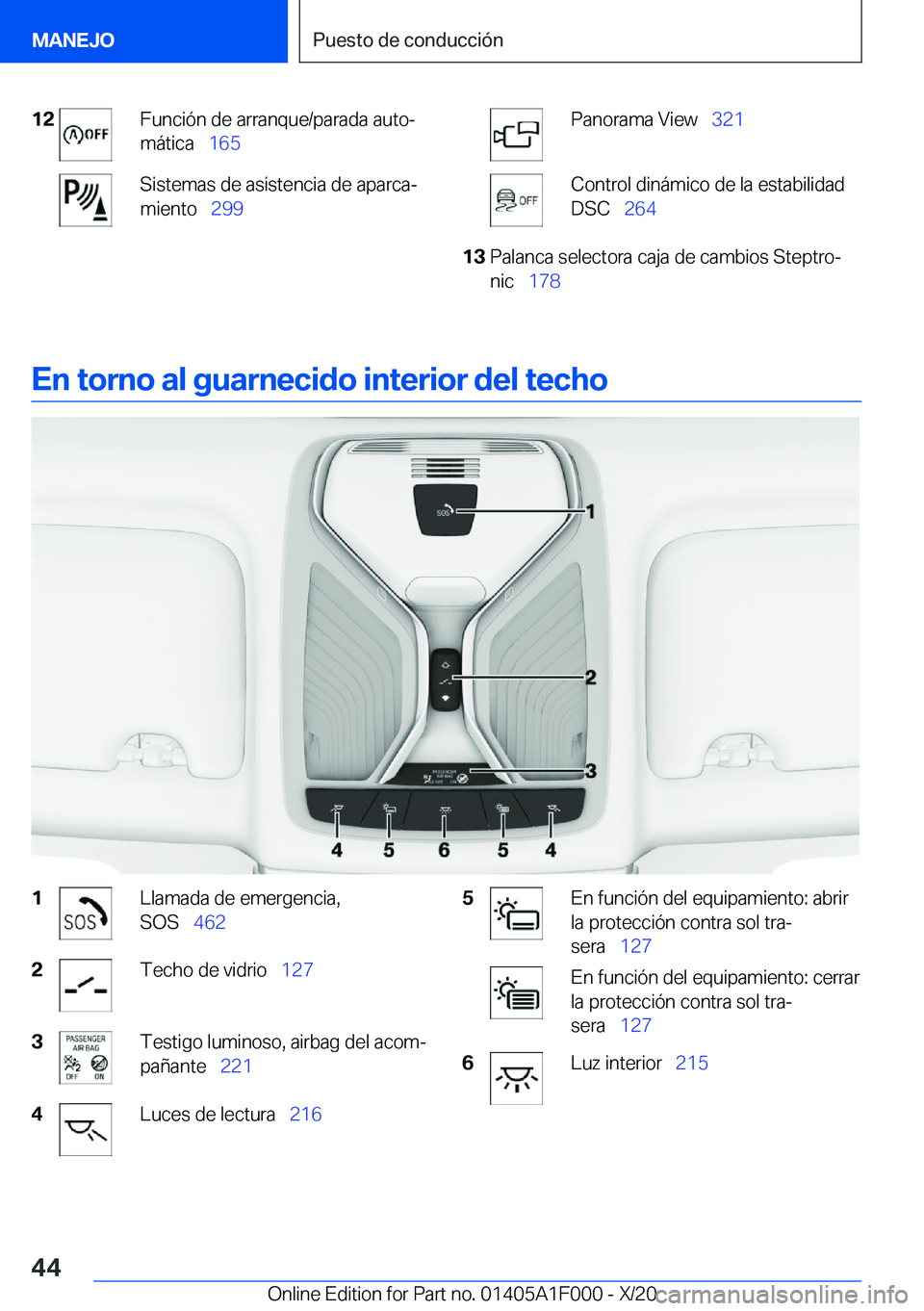 BMW X7 2021  Manuales de Empleo (in Spanish) �1�2�F�u�n�c�i�