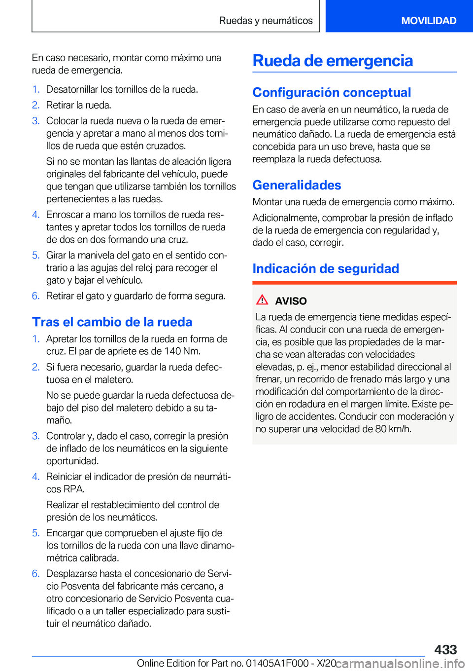 BMW X7 2021  Manuales de Empleo (in Spanish) �E�n��c�a�s�o��n�e�c�e�s�a�r�i�o�,��m�o�n�t�a�r��c�o�m�o��m�