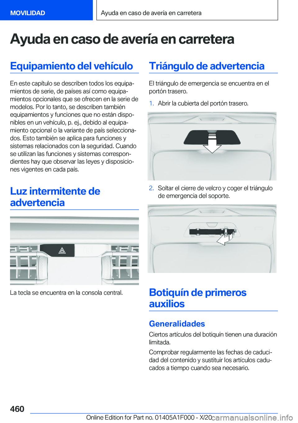 BMW X7 2021  Manuales de Empleo (in Spanish) �A�y�u�d�a��e�n��c�a�s�o��d�e��a�v�e�r�
