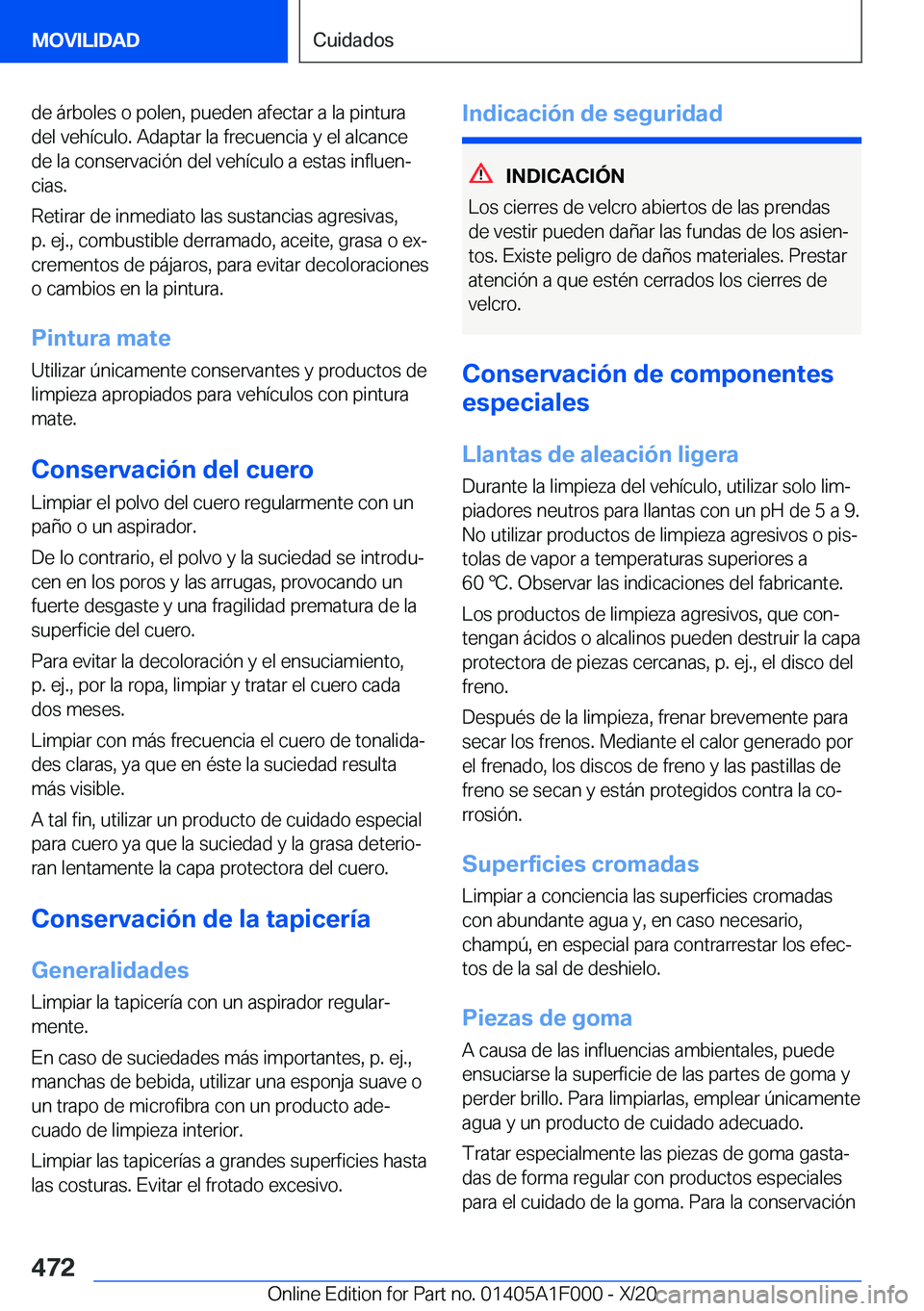 BMW X7 2021  Manuales de Empleo (in Spanish) �d�e��