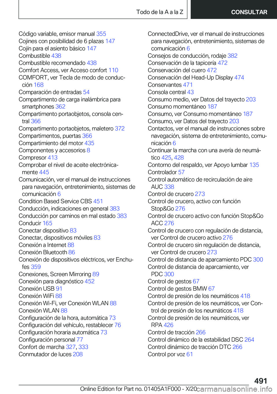 BMW X7 2021  Manuales de Empleo (in Spanish) �C�