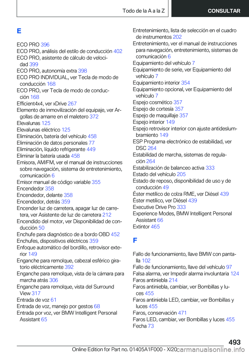 BMW X7 2021  Manuales de Empleo (in Spanish) �E
�E�C�O��P�R�O� �3�9�6�
�E�C�O��P�R�O�,��a�n�