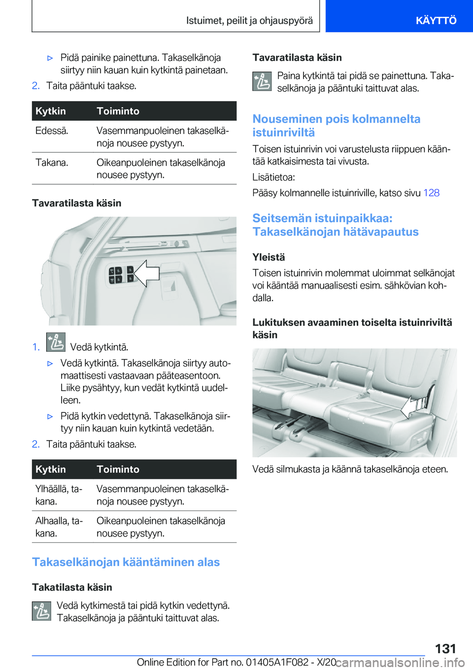 BMW X7 2021  Omistajan Käsikirja (in Finnish) 'x�P�i�d�