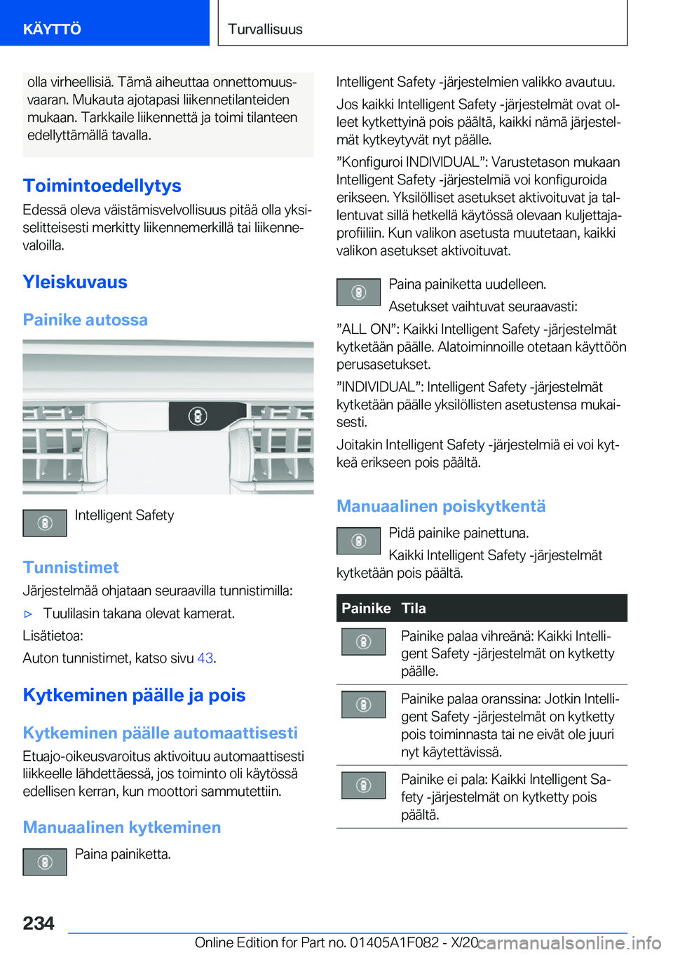 BMW X7 2021  Omistajan Käsikirja (in Finnish) �o�l�l�a��v�i�r�h�e�e�l�l�i�s�i�