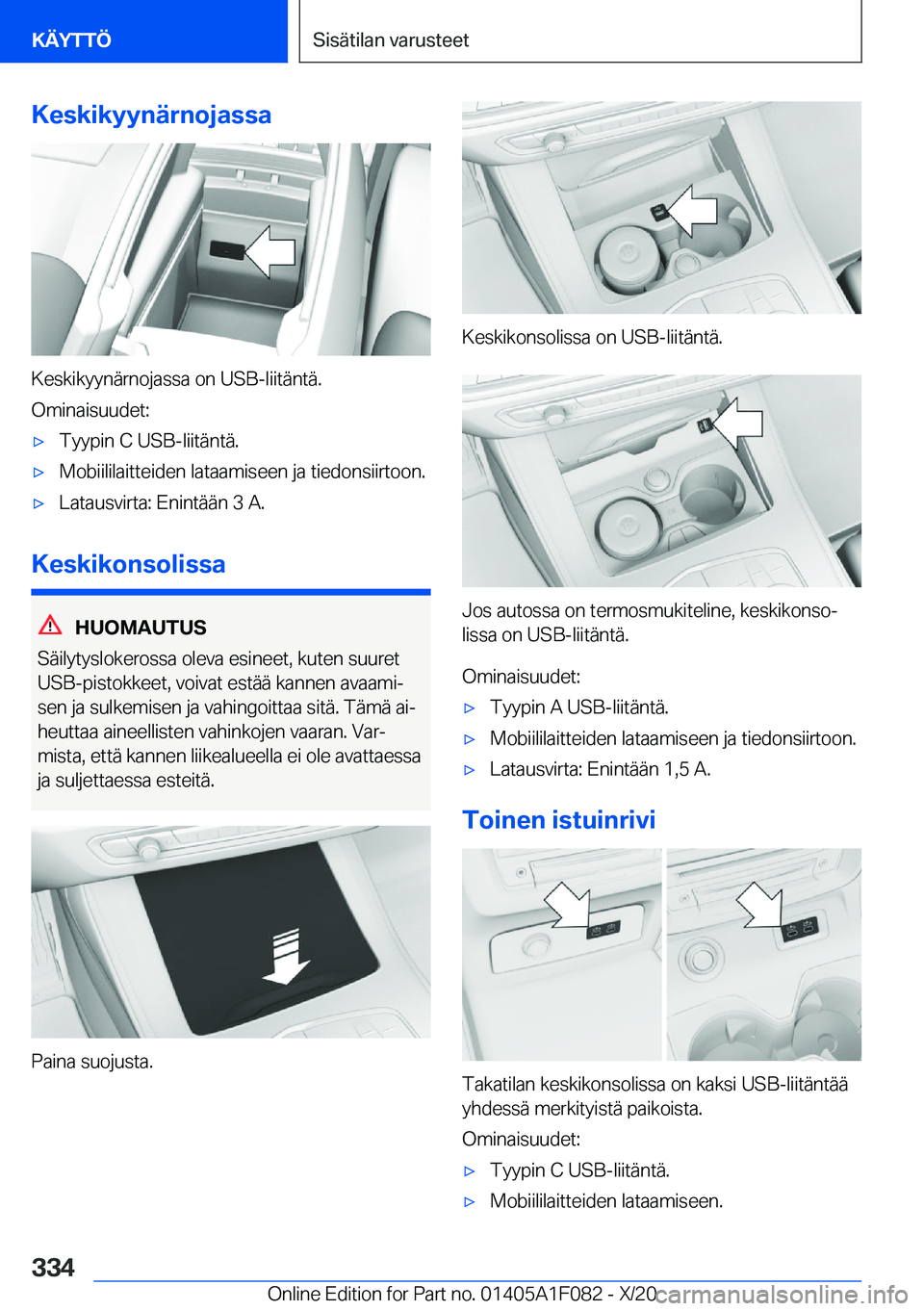BMW X7 2021  Omistajan Käsikirja (in Finnish) �K�e�s�k�i�k�y�y�n�