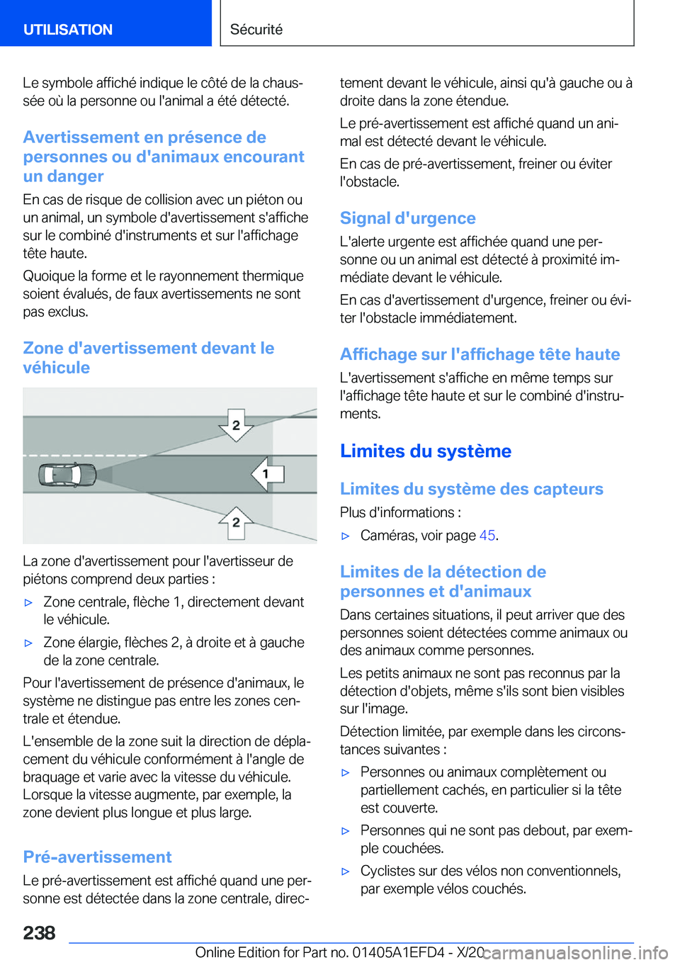 BMW X7 2021  Notices Demploi (in French) �L�e��s�y�m�b�o�l�e��a�f�f�i�c�h�é��i�n�d�i�q�u�e��l�e��c�