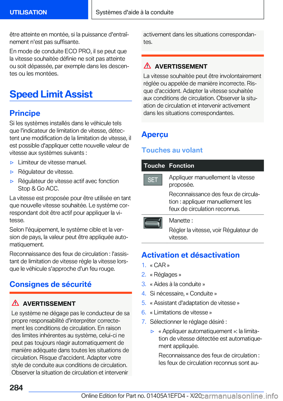 BMW X7 2021  Notices Demploi (in French) �ê�t�r�e��a�t�t�e�i�n�t�e��e�n��m�o�n�t�é�e�,��s�i��l�a��p�u�i�s�s�a�n�c�e��d�'�e�n�t�r�a�