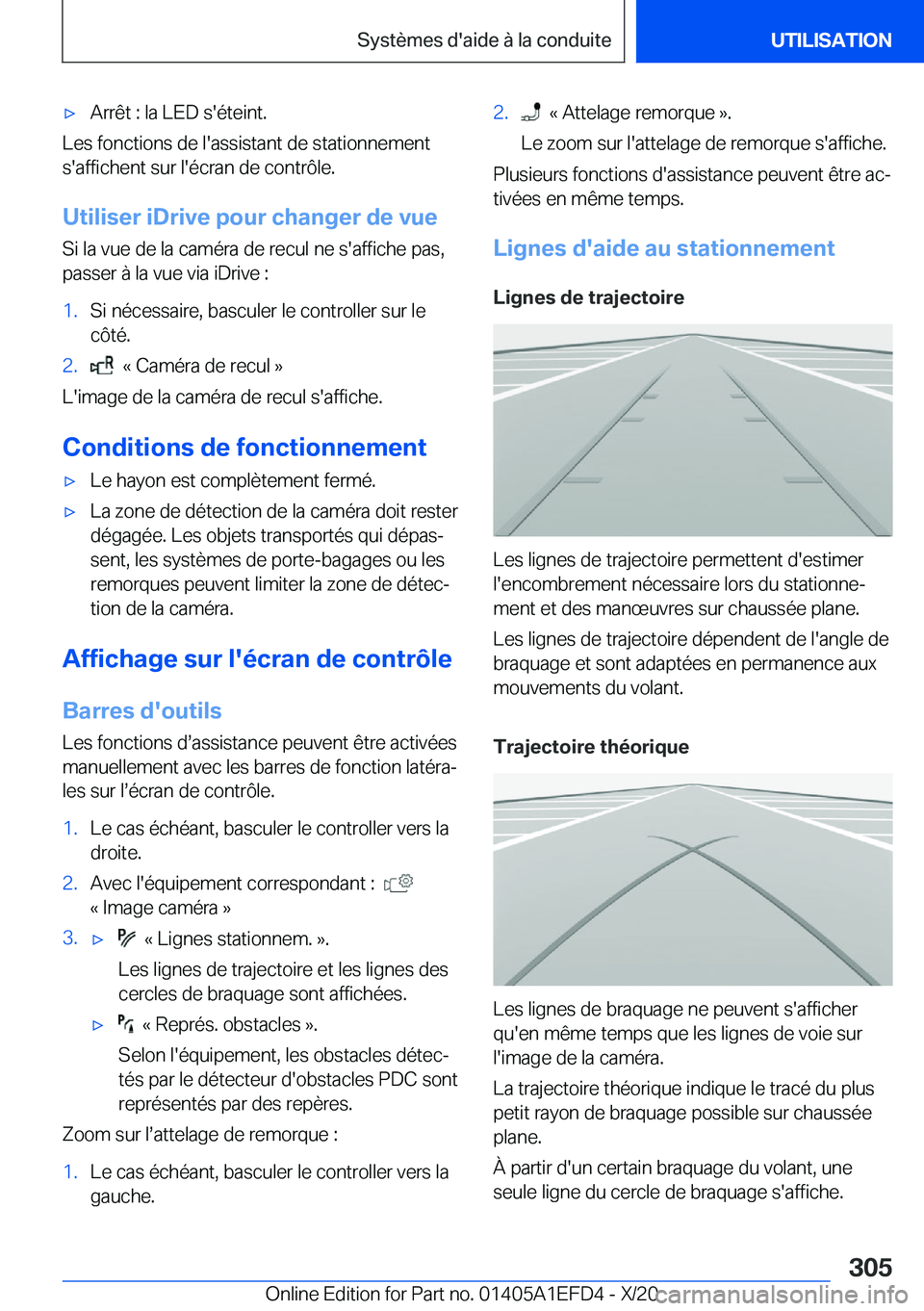 BMW X7 2021  Notices Demploi (in French) 'x�A�r�r�ê�t��:��l�a��L�E�D��s�'�é�t�e�i�n�t�.
�L�e�s��f�o�n�c�t�i�o�n�s��d�e��l�'�a�s�s�i�s�t�a�n�t��d�e��s�t�a�t�i�o�n�n�e�m�e�n�t
�s�'�a�f�f�i�c�h�e�n�t��s�u�r��l�'