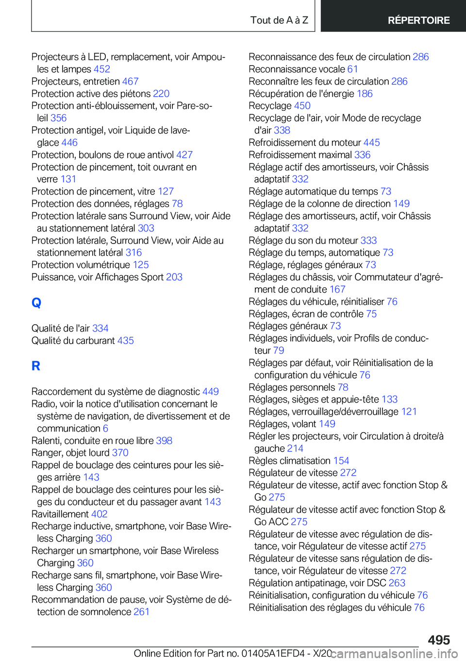 BMW X7 2021  Notices Demploi (in French) �P�r�o�j�e�c�t�e�u�r�s��
