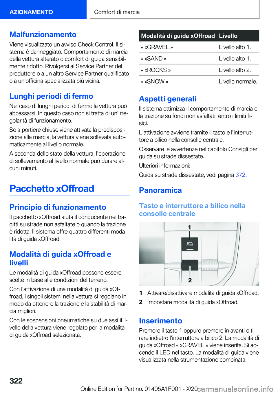 BMW X7 2021  Libretti Di Uso E manutenzione (in Italian) �M�a�l�f�u�n�z�i�o�n�a�m�e�n�t�o�V�i�e�n�e��v�i�s�u�a�l�i�z�z�a�t�o��u�n��a�v�v�i�s�o��C�h�e�c�k��C�o�n�t�r�o�l�.��I�l��s�iª�s�t�e�m�a��è��d�a�n�n�e�g�g�i�a�t�o�.��C�o�m�p�o�r�t�a�m�e�n�t
