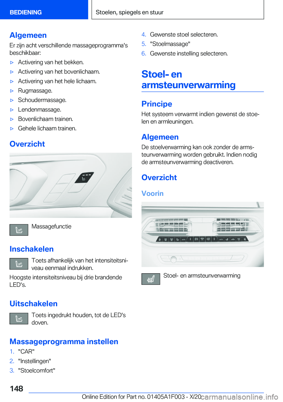 BMW X7 2021  Instructieboekjes (in Dutch) �A�l�g�e�m�e�e�n
�E�r��z�i�j�n��a�c�h�t��v�e�r�s�c�h�i�l�l�e�n�d�e��m�a�s�s�a�g�e�p�r�o�g�r�a�m�m�a�'�s �b�e�s�c�h�i�k�b�a�a�r�:'x�A�c�t�i�v�e�r�i�n�g��v�a�n��h�e�t��b�e�k�k�e�n�.'x